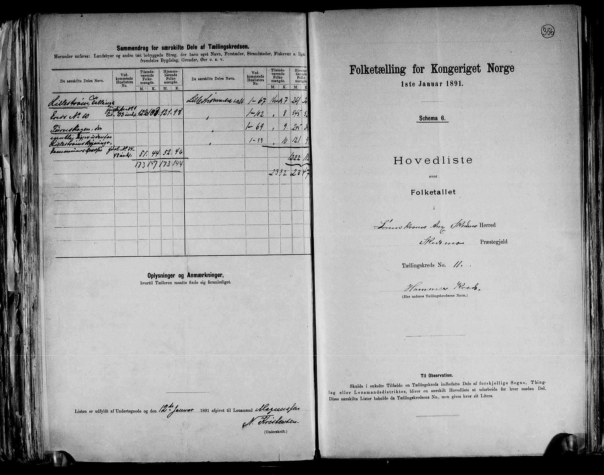 RA, 1891 census for 0231 Skedsmo, 1891, p. 24