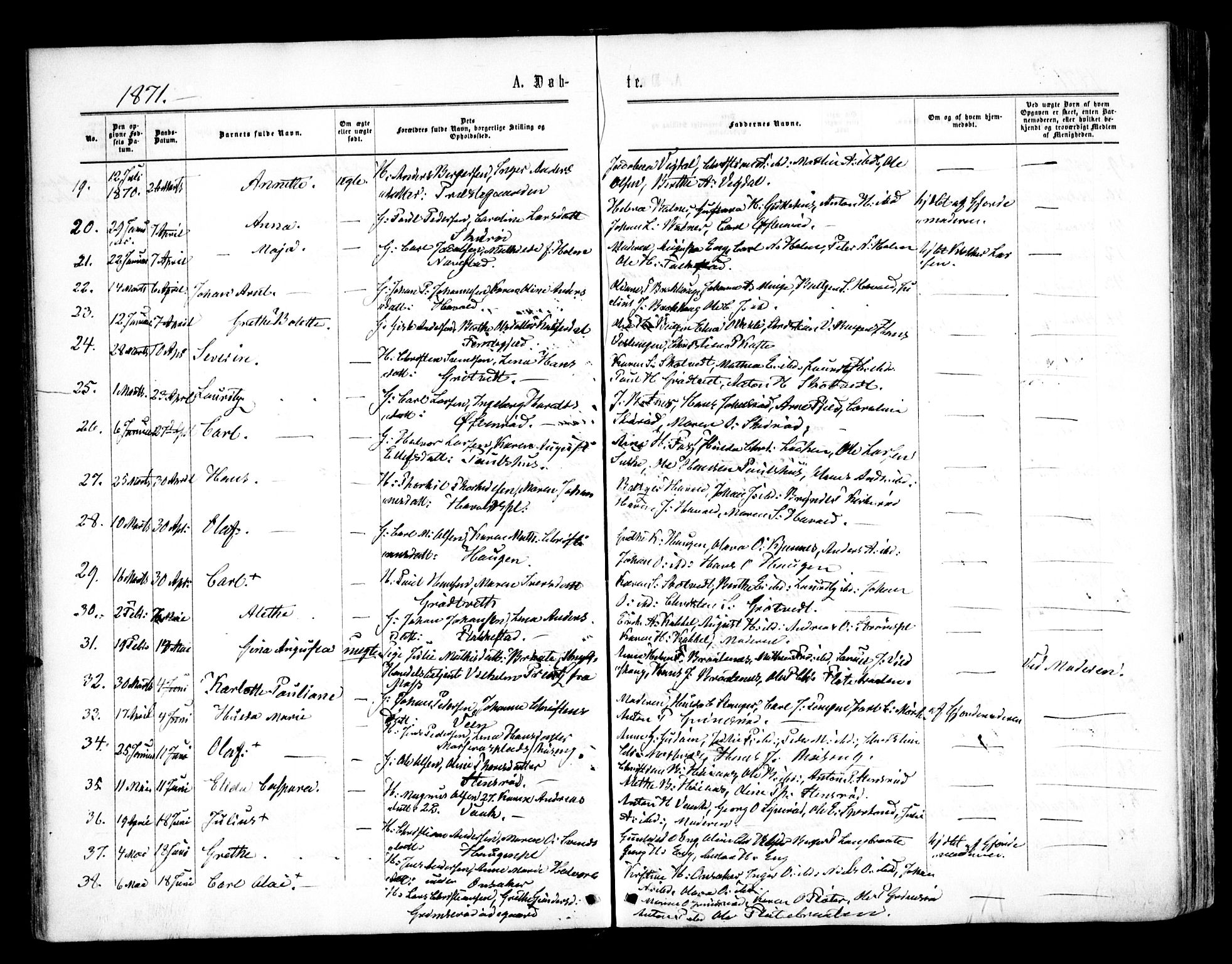 Våler prestekontor Kirkebøker, AV/SAO-A-11083/F/Fa/L0008: Parish register (official) no. I 8, 1862-1876