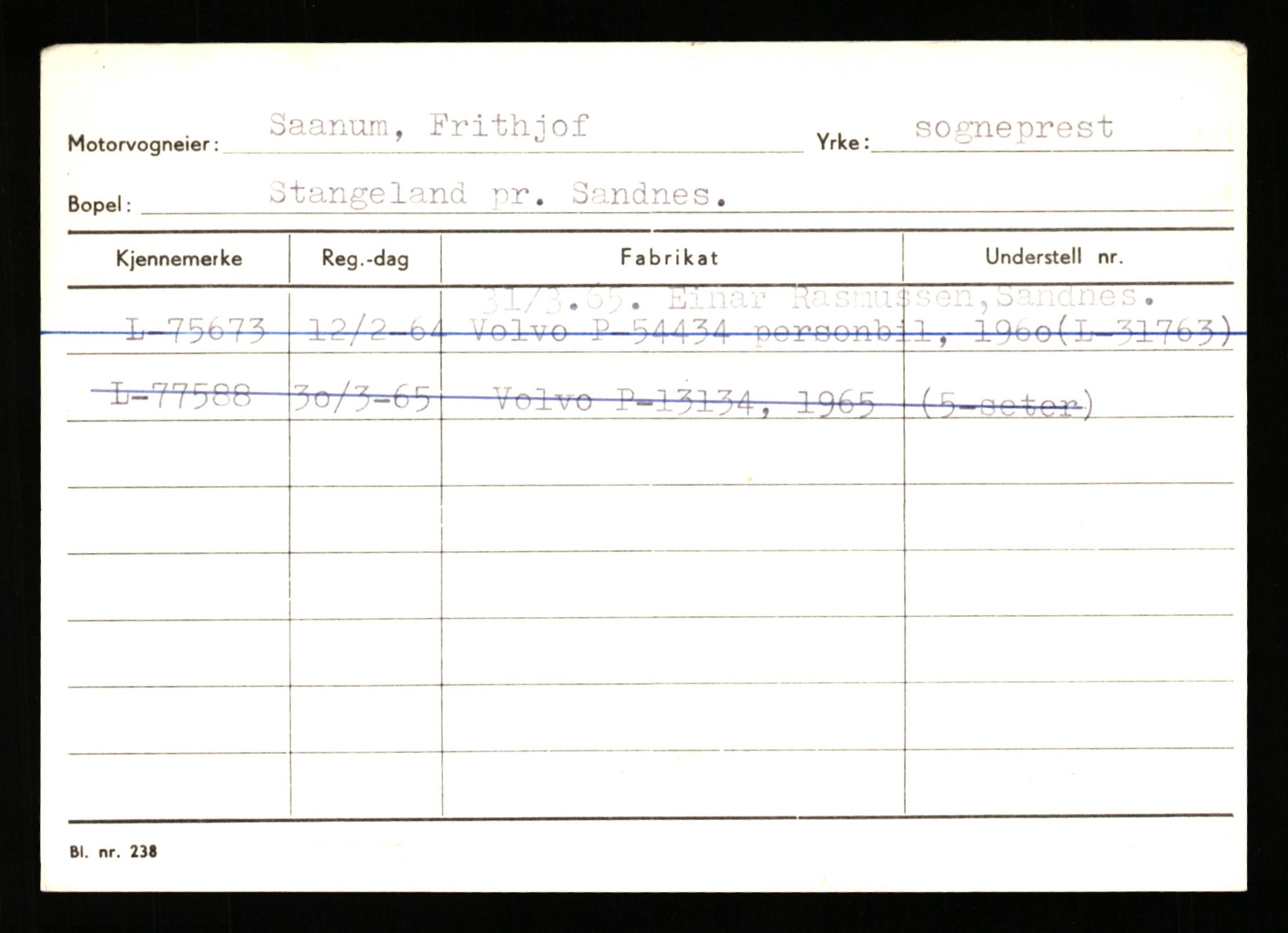 Stavanger trafikkstasjon, SAST/A-101942/0/H/L0038: Sørbø - Tjeltveit, 1930-1971, p. 1105