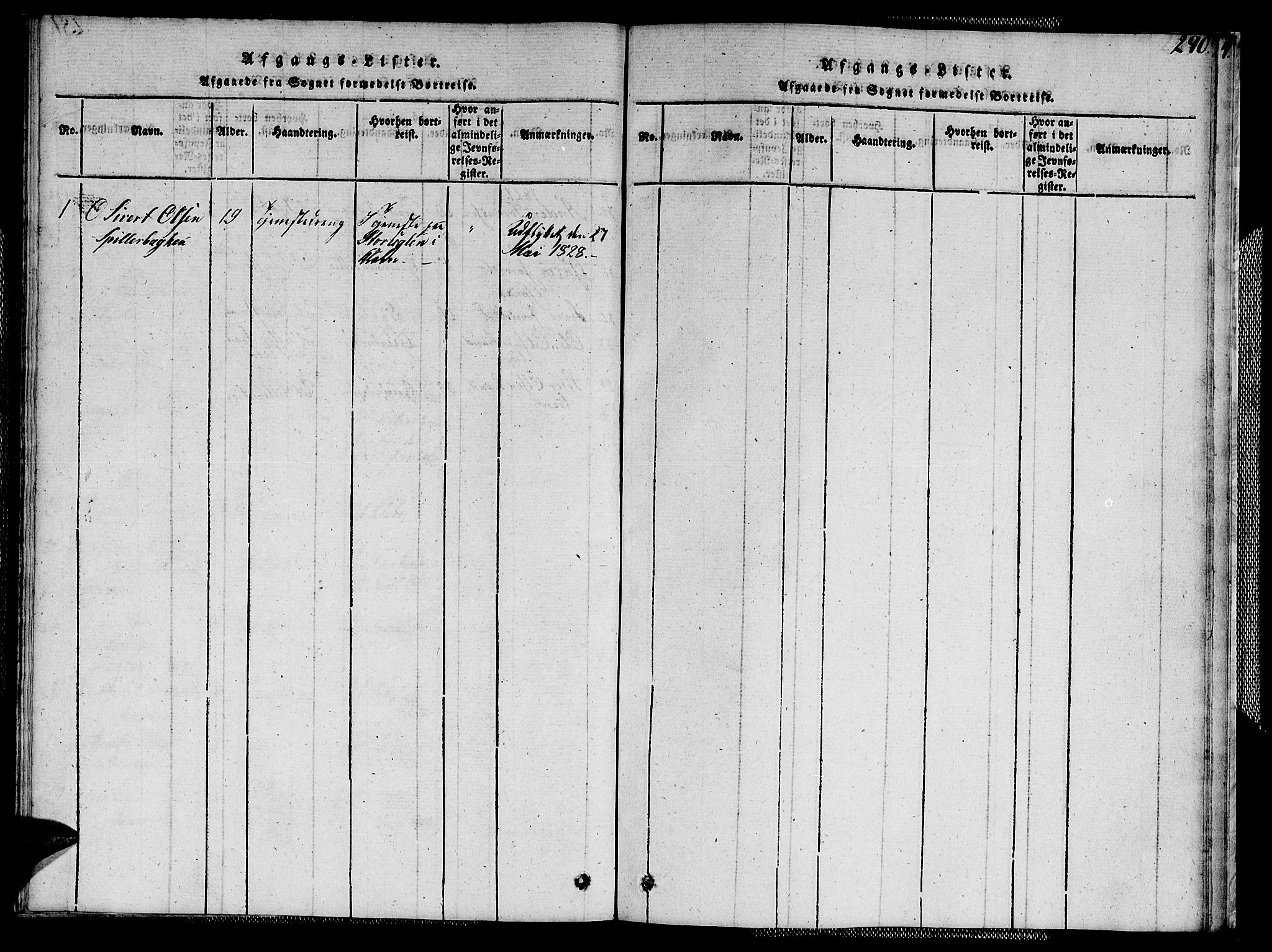 Ministerialprotokoller, klokkerbøker og fødselsregistre - Sør-Trøndelag, SAT/A-1456/608/L0336: Parish register (copy) no. 608C02, 1817-1827, p. 290