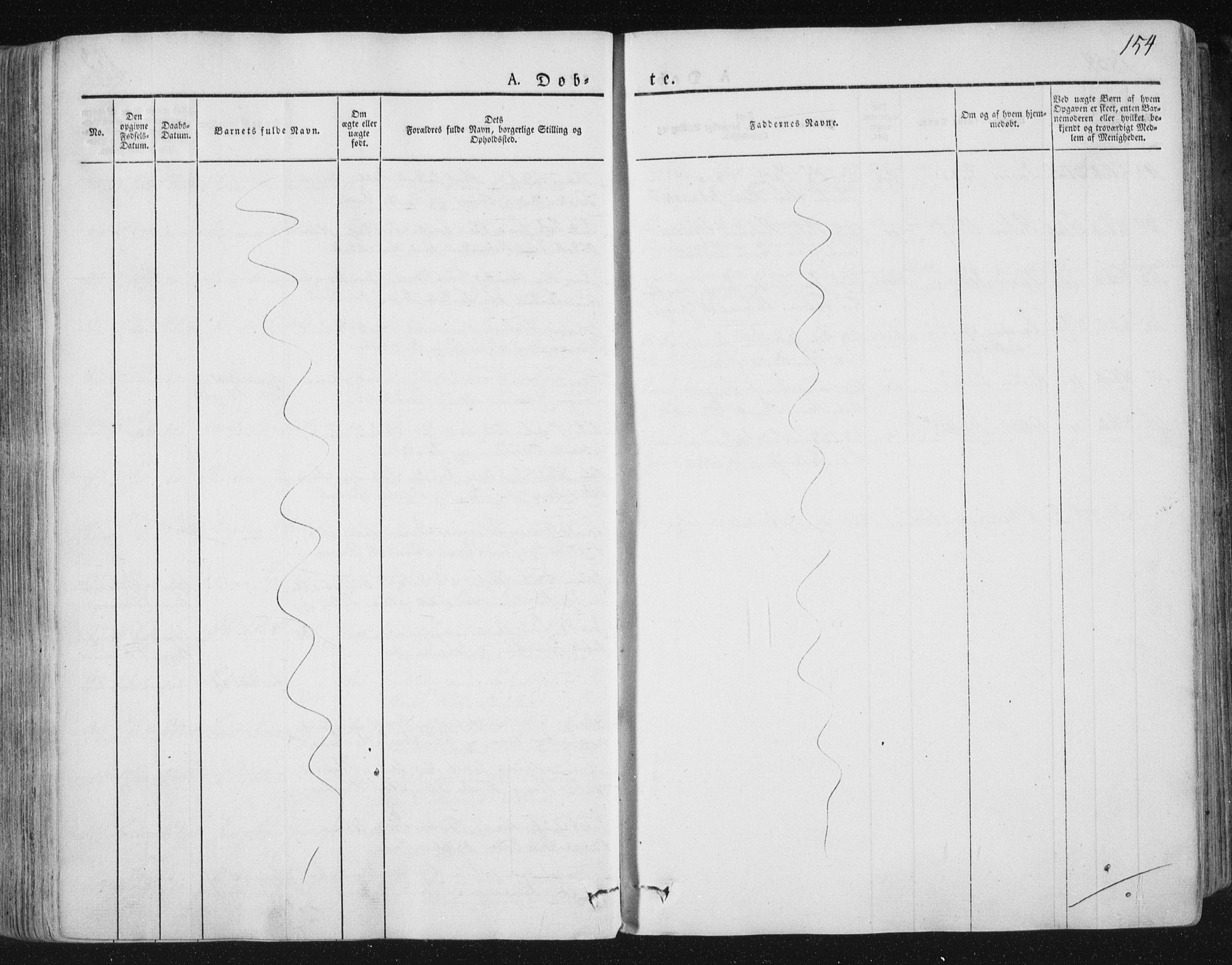 Ministerialprotokoller, klokkerbøker og fødselsregistre - Nord-Trøndelag, SAT/A-1458/784/L0669: Parish register (official) no. 784A04, 1829-1859, p. 154