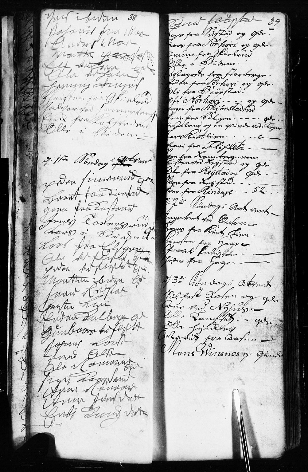 Fåberg prestekontor, SAH/PREST-086/H/Ha/Hab/L0002: Parish register (copy) no. 2, 1741-1756, p. 38-39
