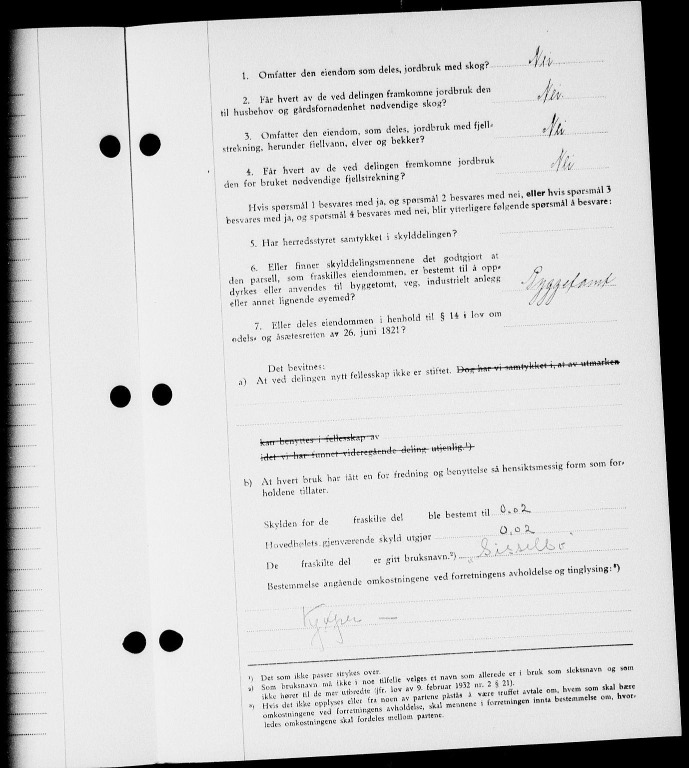 Onsøy sorenskriveri, SAO/A-10474/G/Ga/Gab/L0021: Mortgage book no. II A-21, 1947-1947, Diary no: : 2513/1947