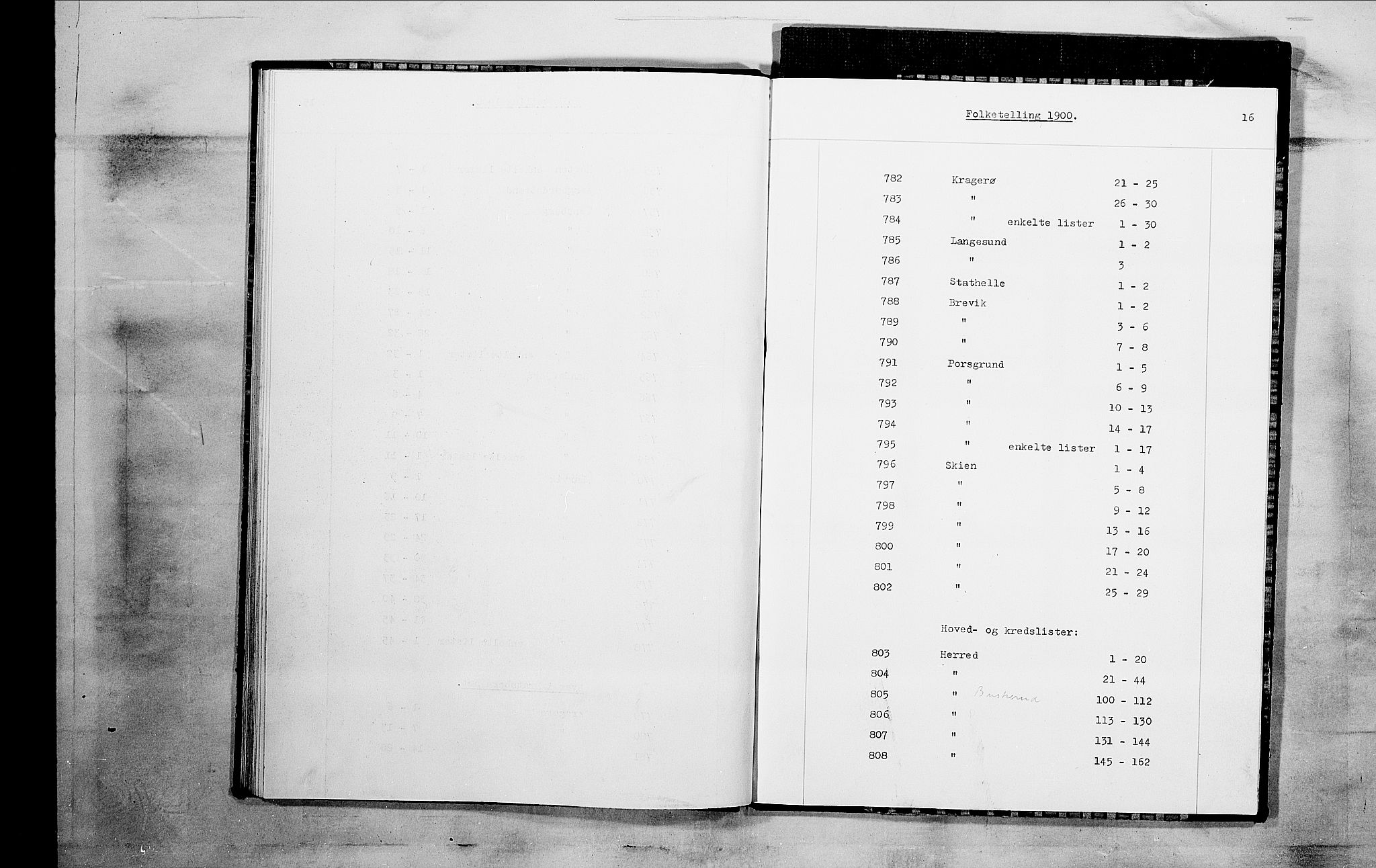 SAKO, 1900 census for Porsgrunn, 1900, p. 906