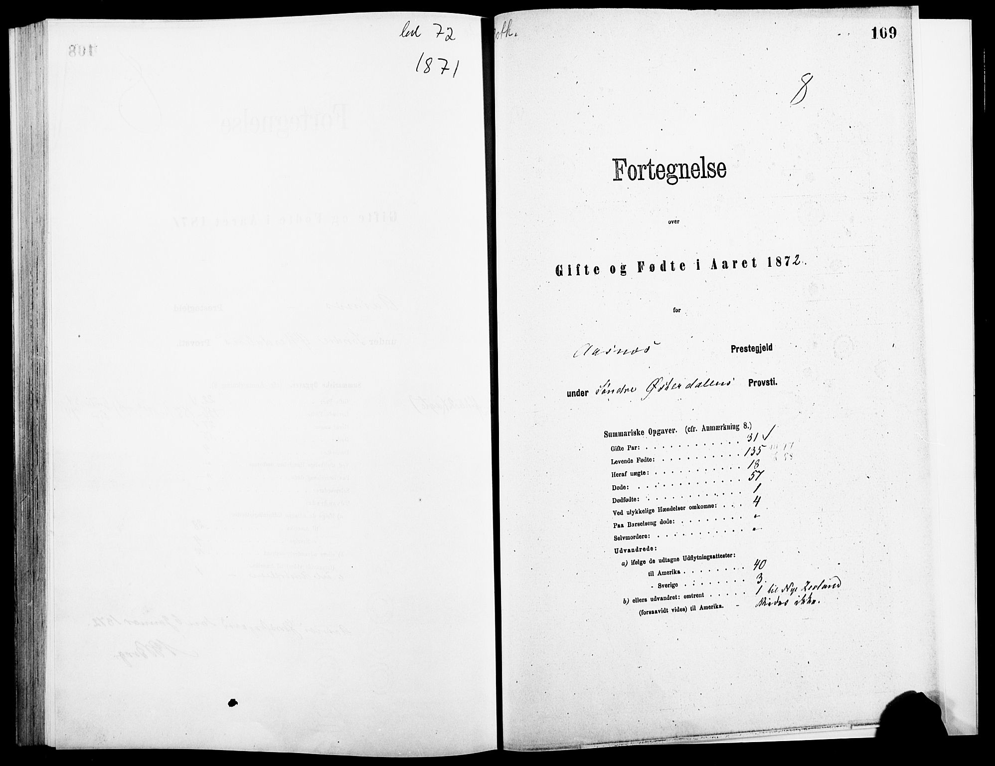 Åsnes prestekontor, AV/SAH-PREST-042/H/Ha/Haa/L0000A: Parish register (official), 1866-1872, p. 109