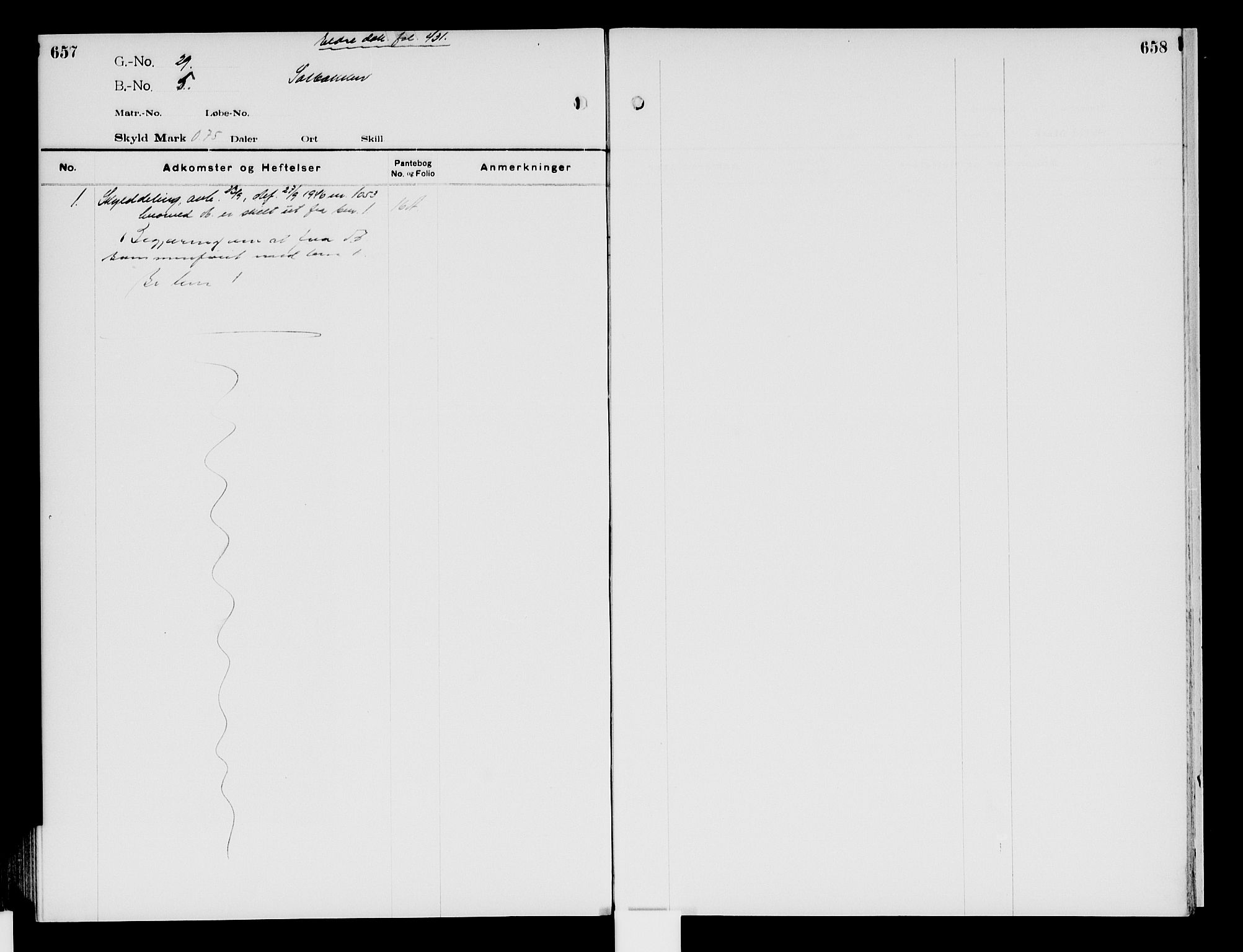 Valdres sorenskriveri, AV/SAH-TING-016/H/Ha/Hae/L0014: Mortgage register no. 5.14, 1924-1940, p. 657-658