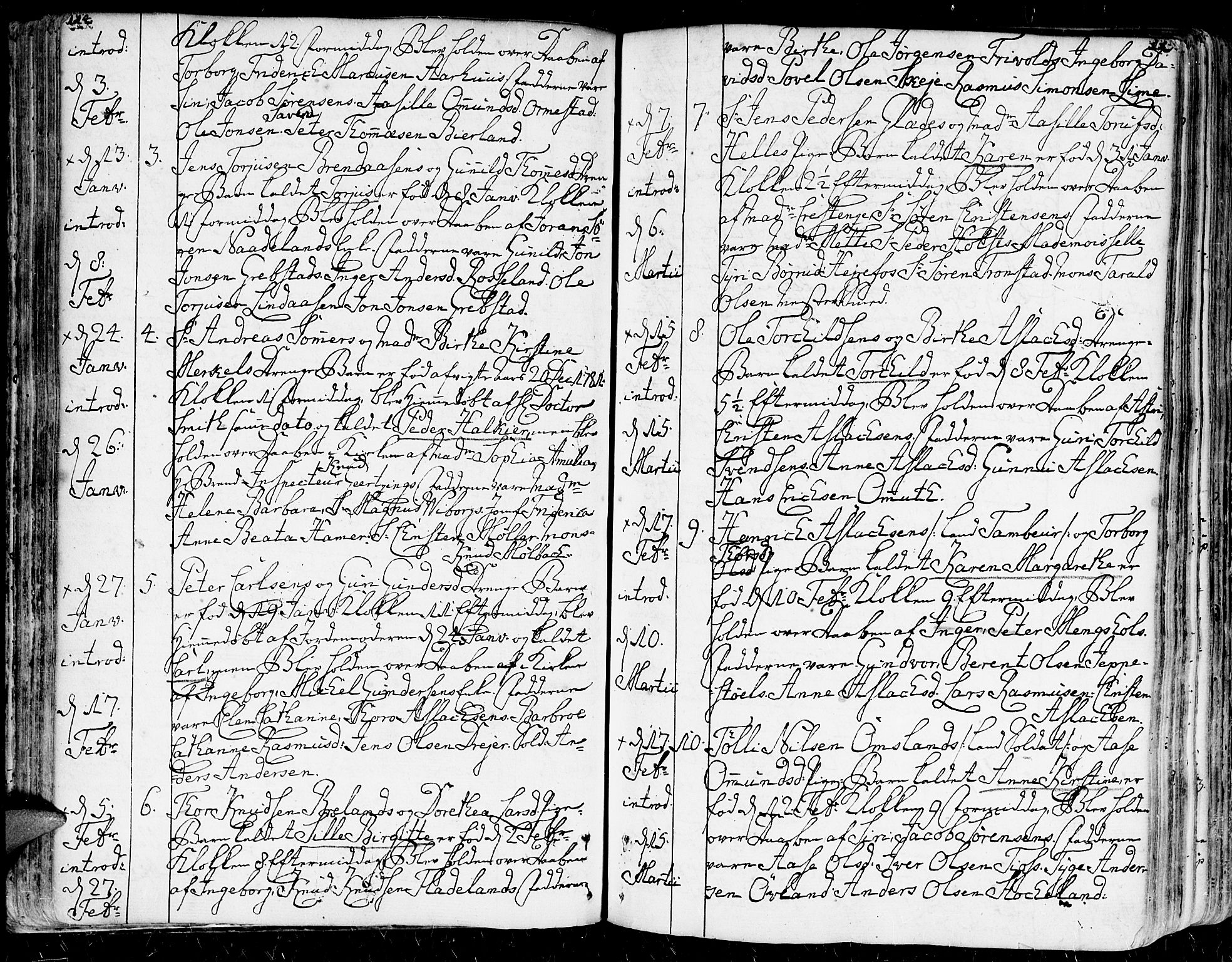 Kristiansand domprosti, AV/SAK-1112-0006/F/Fa/L0003: Parish register (official) no. A 3, 1778-1818, p. 114-115