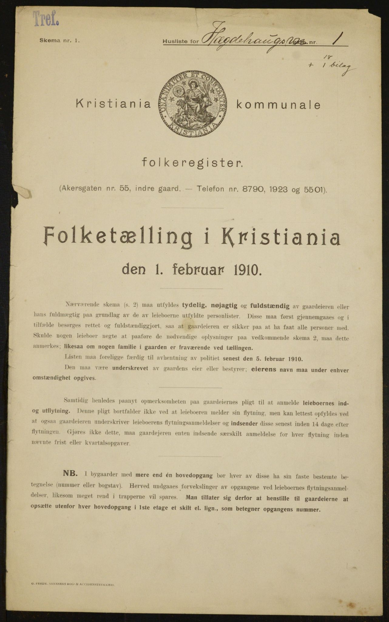 OBA, Municipal Census 1910 for Kristiania, 1910, p. 34803