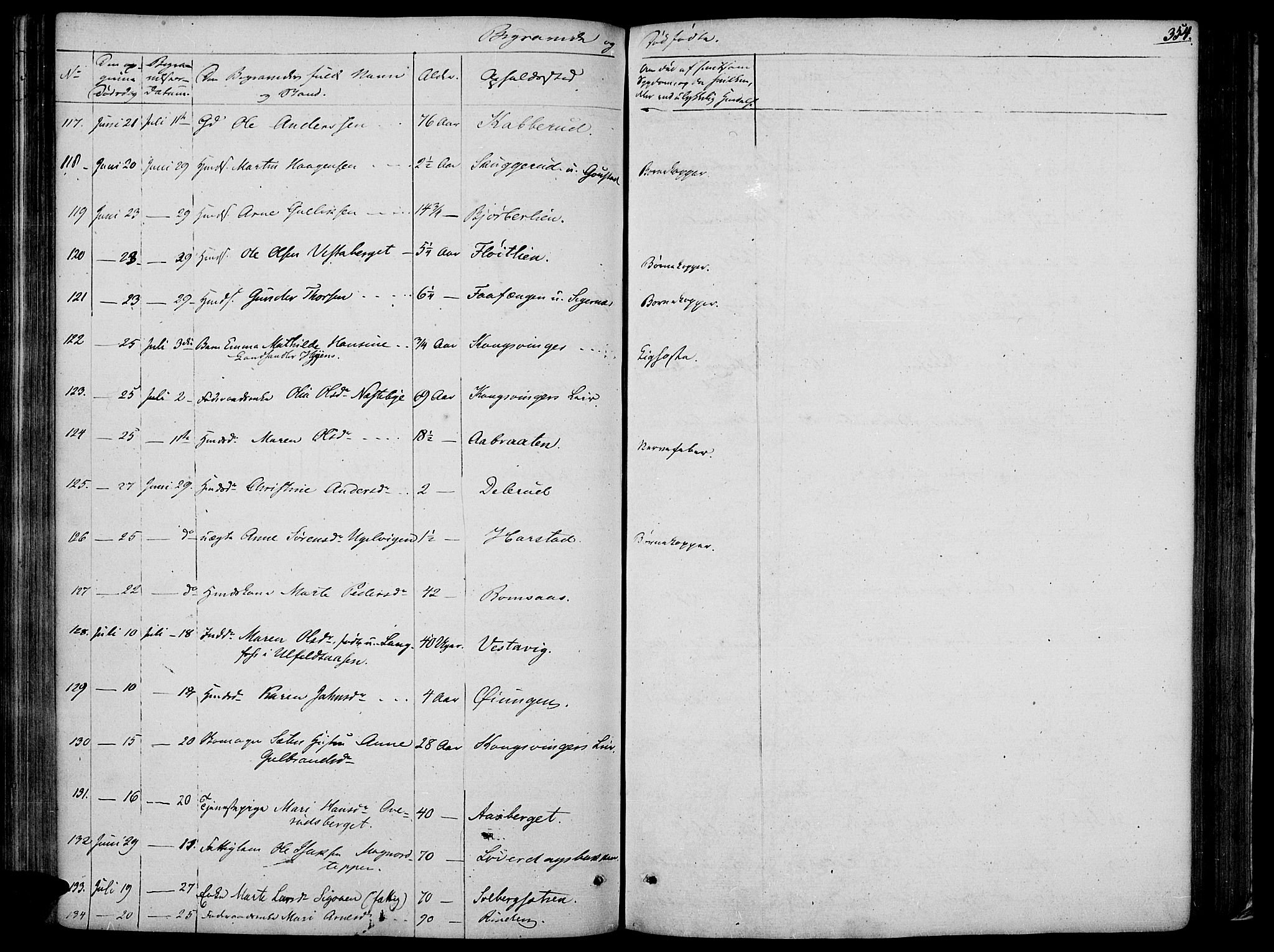 Vinger prestekontor, AV/SAH-PREST-024/H/Ha/Haa/L0008: Parish register (official) no. 8, 1839-1847, p. 354