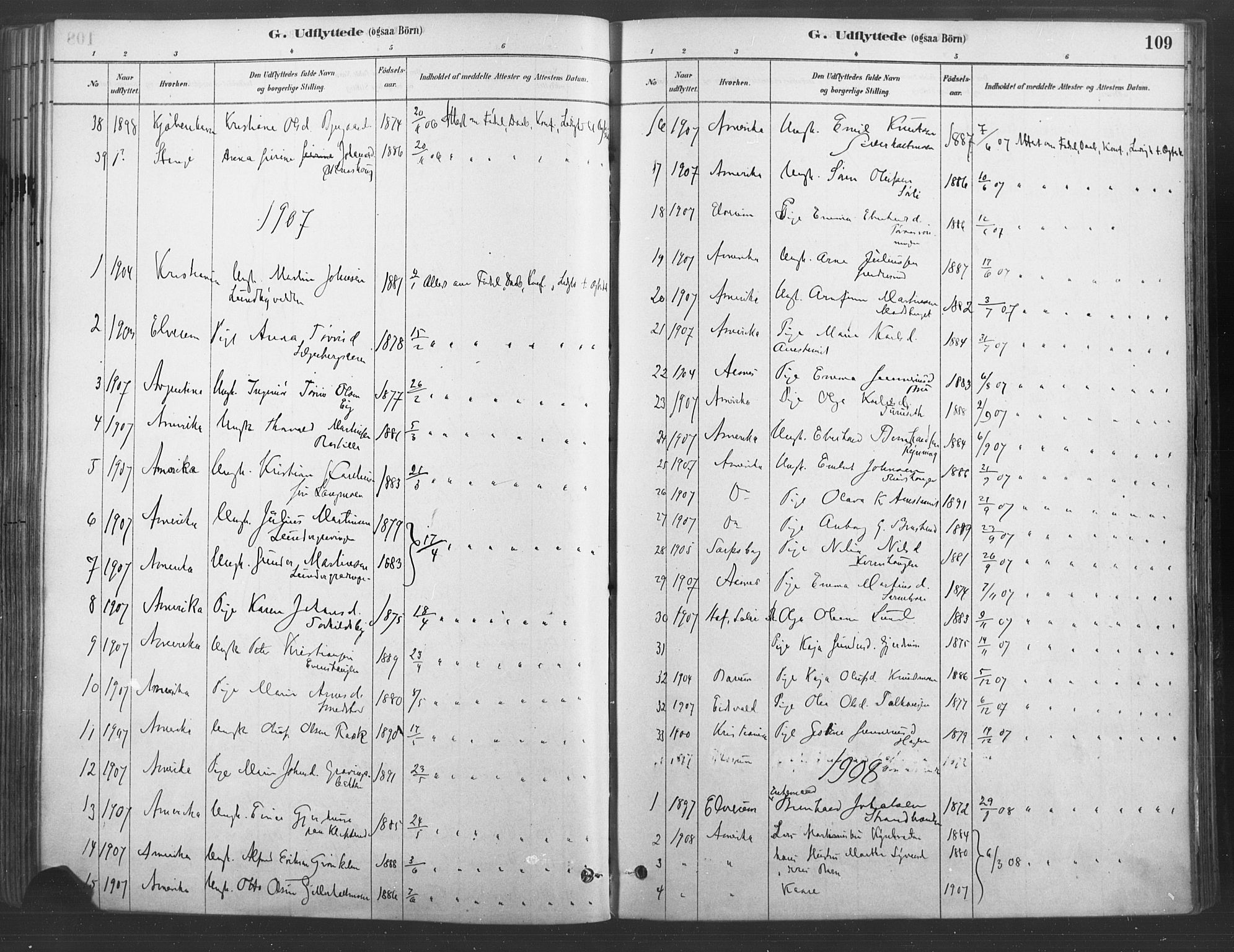 Våler prestekontor, Hedmark, SAH/PREST-040/H/Ha/Haa/L0004: Parish register (official) no. 4, 1879-1893, p. 109