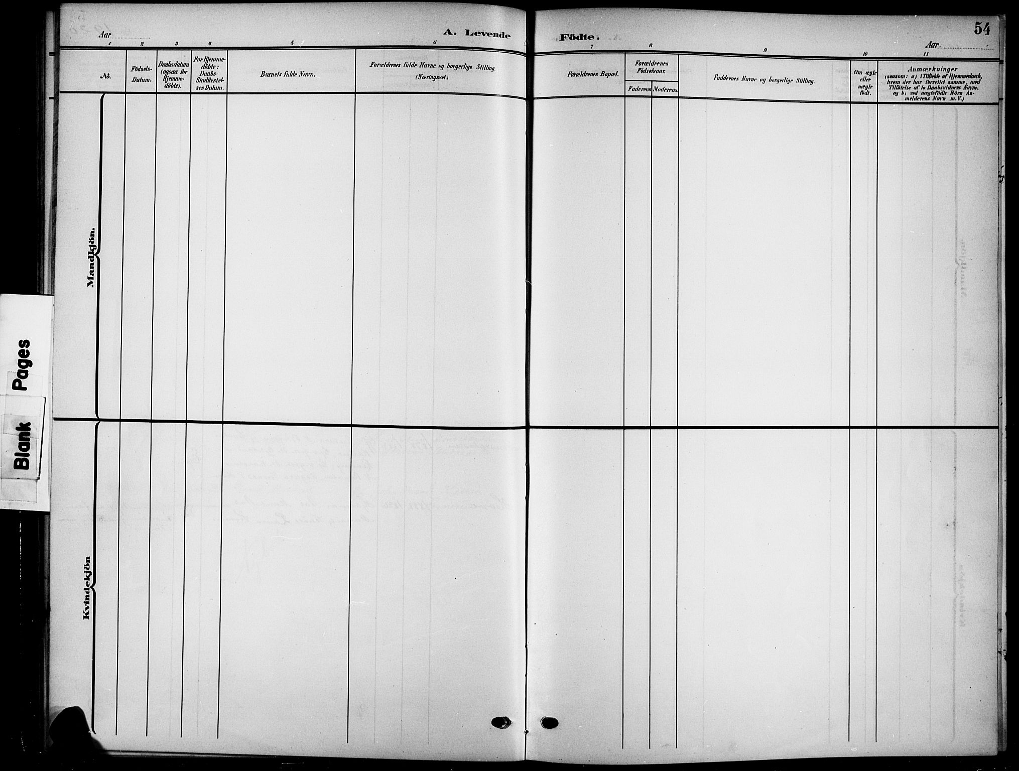 Nord-Aurdal prestekontor, SAH/PREST-132/H/Ha/Hab/L0012: Parish register (copy) no. 12, 1907-1920, p. 54