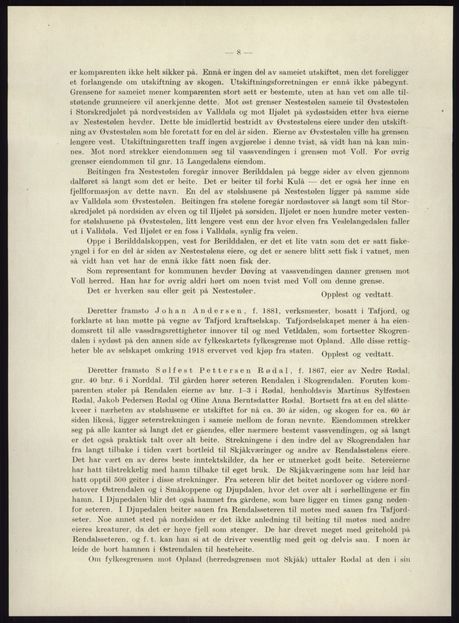 Høyfjellskommisjonen, AV/RA-S-1546/X/Xa/L0001: Nr. 1-33, 1909-1953, p. 6786