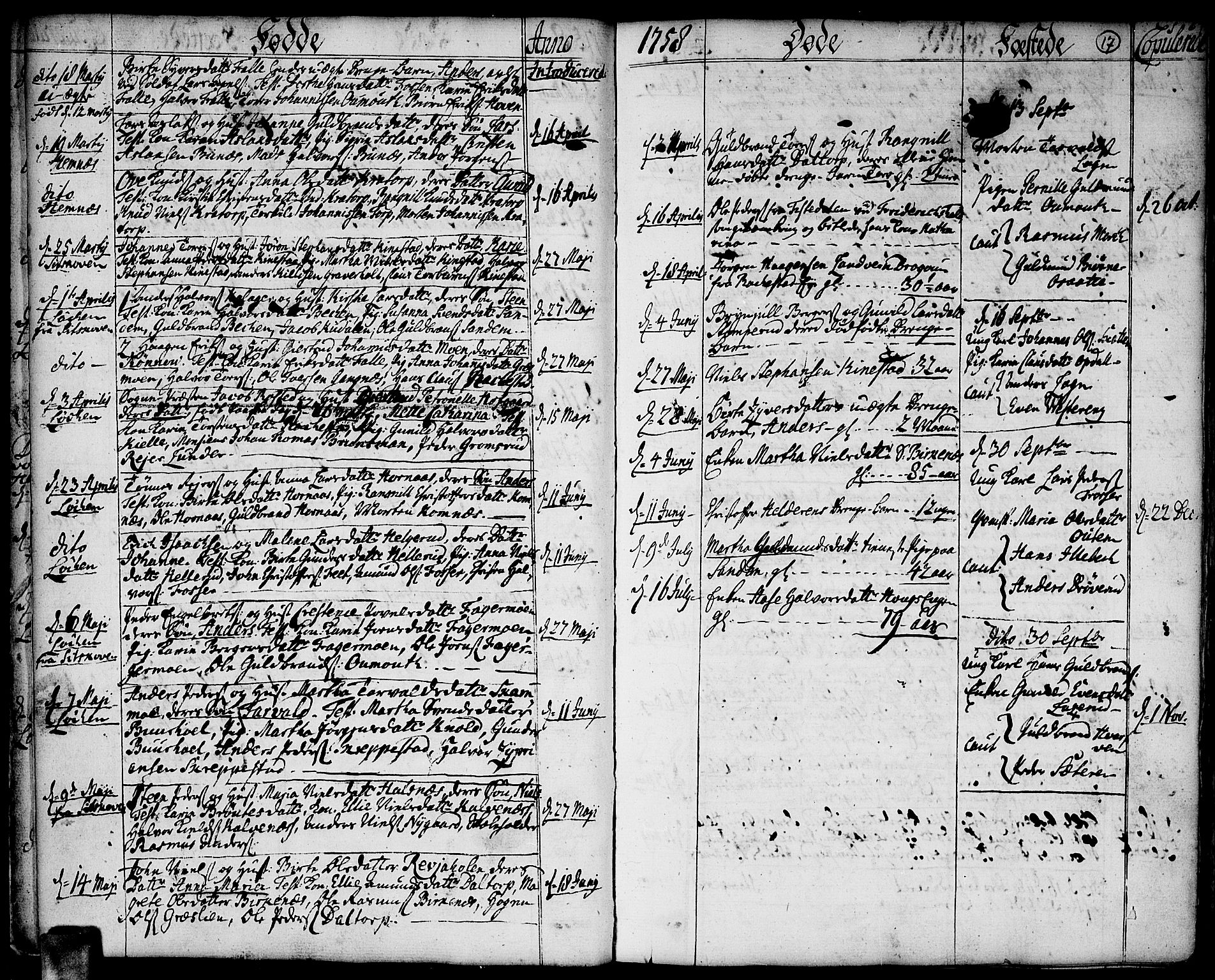 Høland prestekontor Kirkebøker, AV/SAO-A-10346a/F/Fa/L0004: Parish register (official) no. I 4, 1757-1780, p. 17