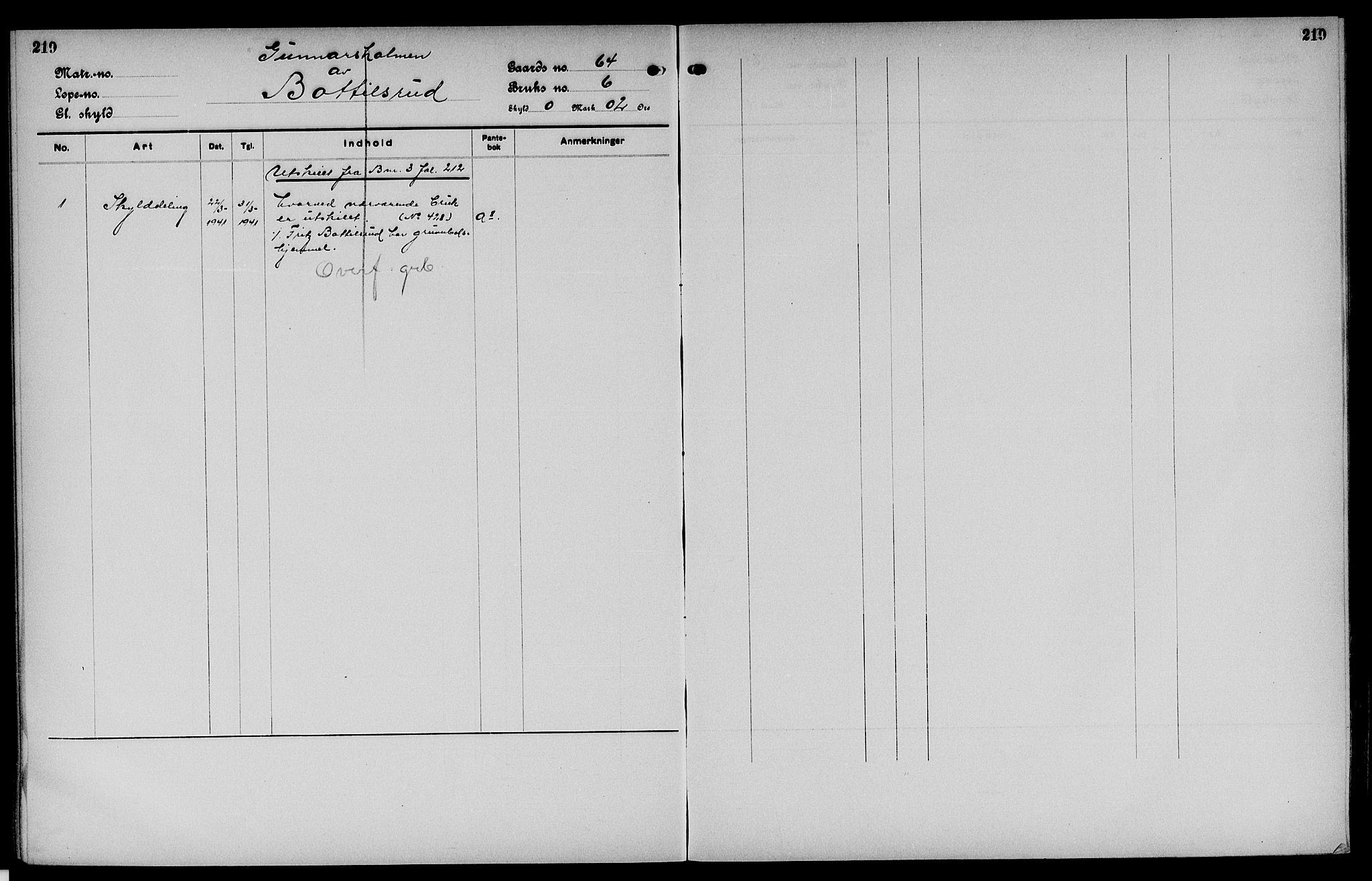 Vinger og Odal sorenskriveri, SAH/TING-022/H/Ha/Hac/Hacc/L0010: Mortgage register no. 3.10, 1923, p. 219