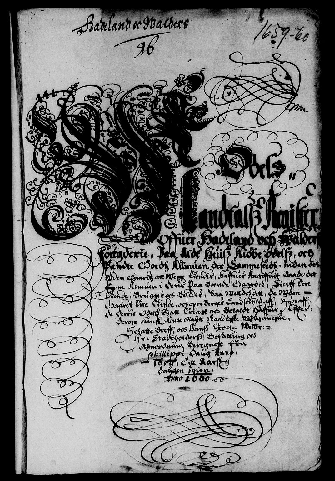 Rentekammeret inntil 1814, Reviderte regnskaper, Lensregnskaper, AV/RA-EA-5023/R/Rb/Rba/L0251: Akershus len, 1659-1660
