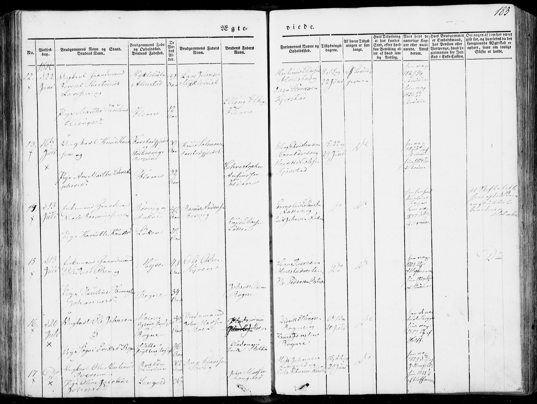 Ministerialprotokoller, klokkerbøker og fødselsregistre - Møre og Romsdal, SAT/A-1454/536/L0497: Parish register (official) no. 536A06, 1845-1865, p. 183