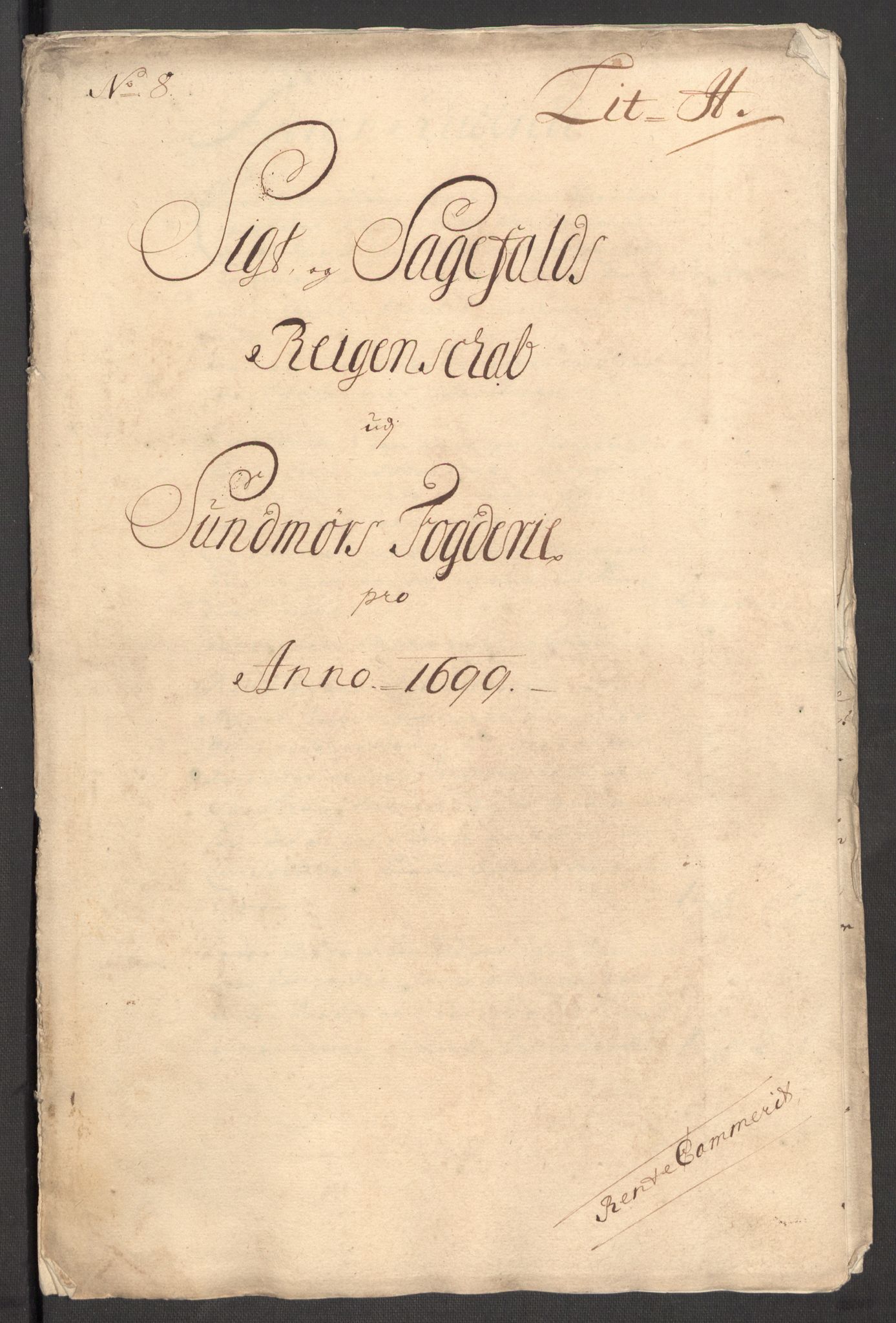 Rentekammeret inntil 1814, Reviderte regnskaper, Fogderegnskap, AV/RA-EA-4092/R54/L3557: Fogderegnskap Sunnmøre, 1699, p. 224