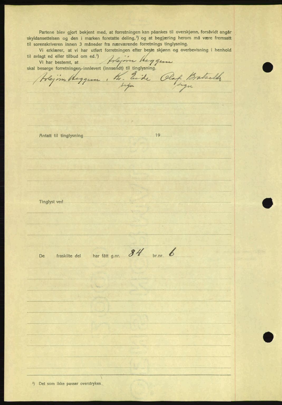 Romsdal sorenskriveri, AV/SAT-A-4149/1/2/2C: Mortgage book no. A3, 1937-1937, Diary no: : 1484/1937