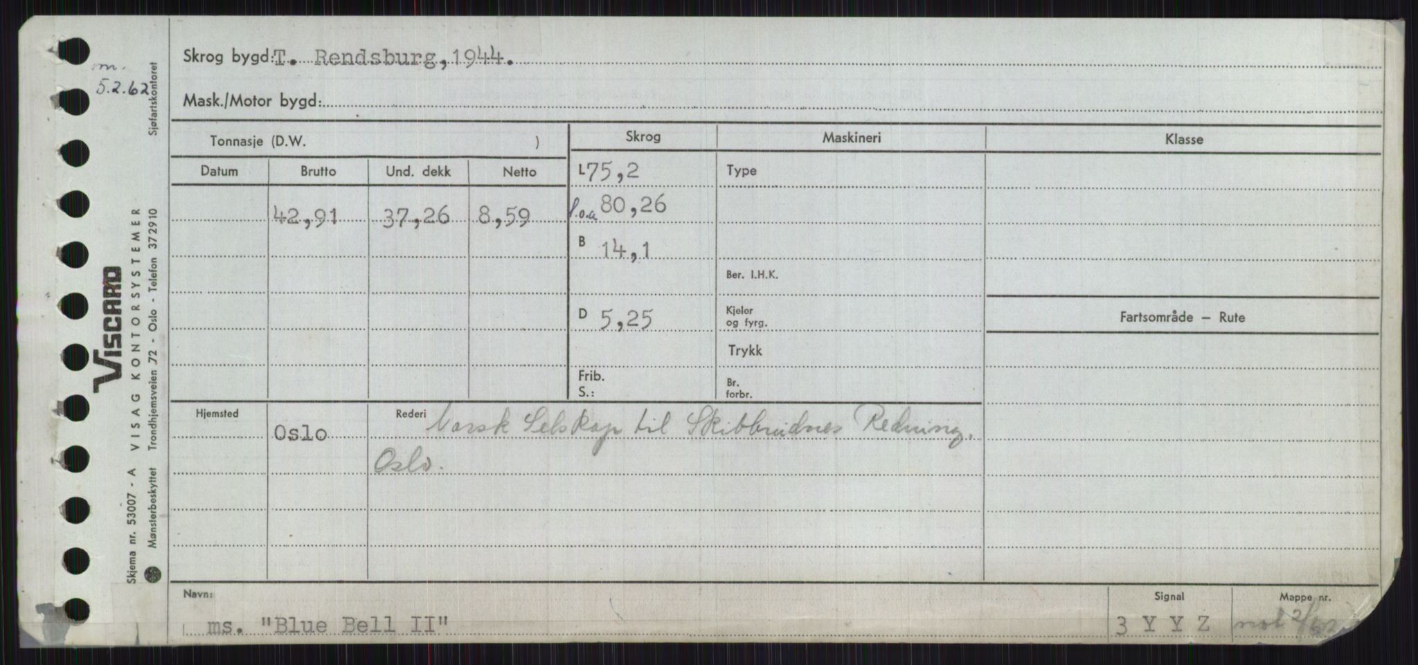 Sjøfartsdirektoratet med forløpere, Skipsmålingen, RA/S-1627/H/Ha/L0001/0002: Fartøy, A-Eig / Fartøy Bjør-Eig, p. 67