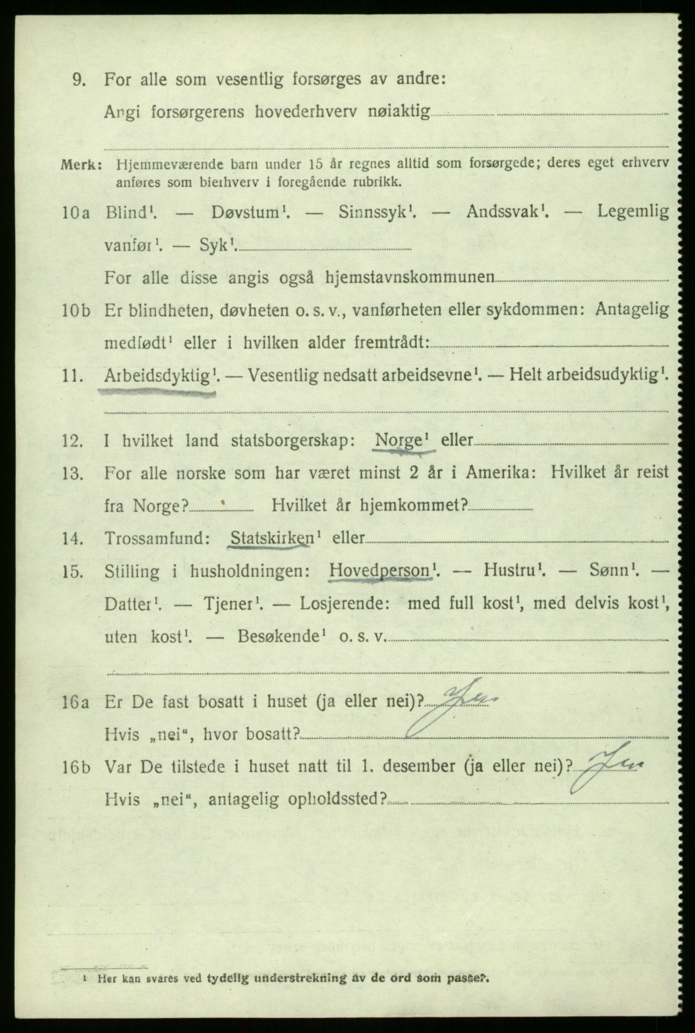 SAO, 1920 census for Borge, 1920, p. 5136