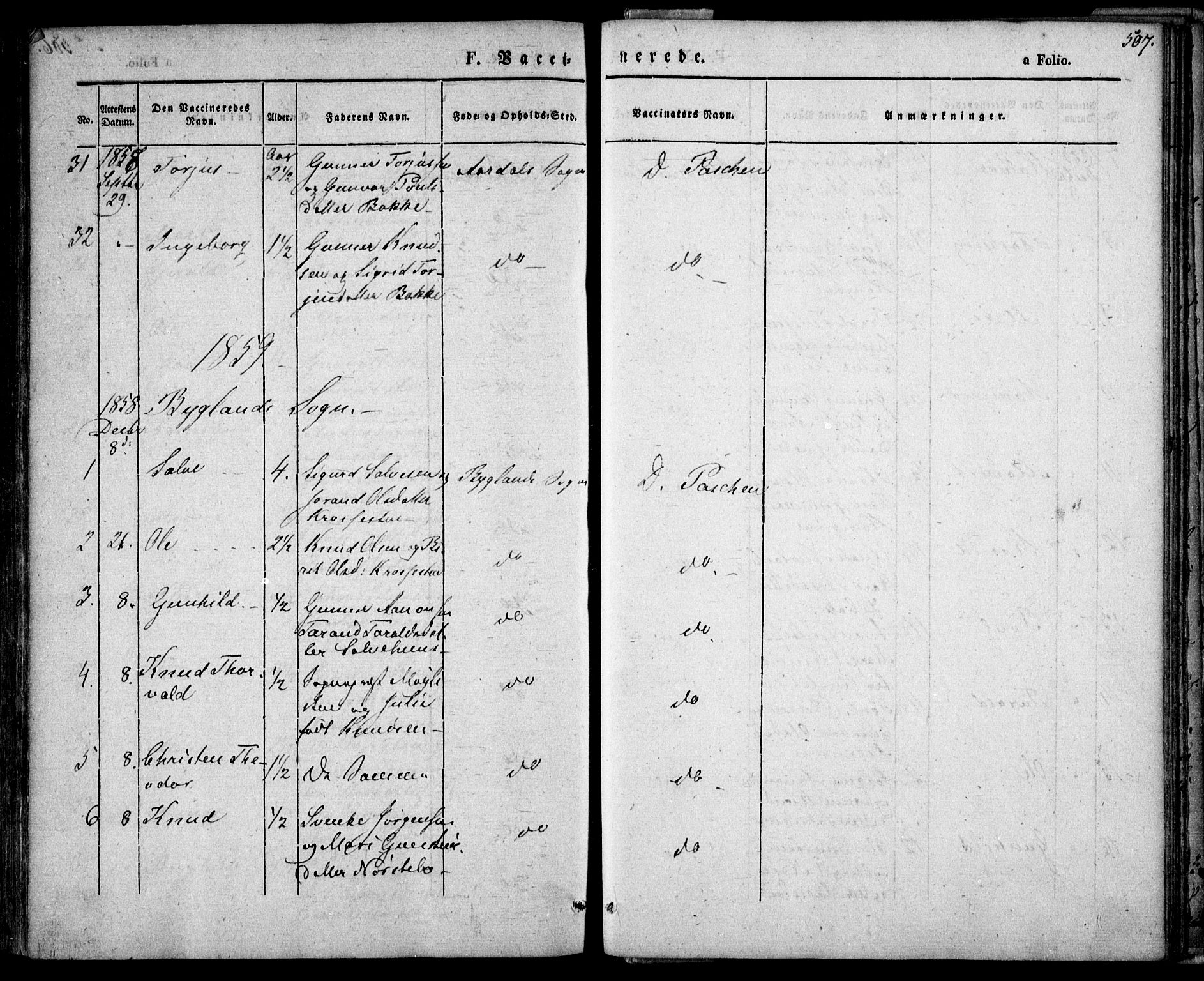 Bygland sokneprestkontor, AV/SAK-1111-0006/F/Fa/Fab/L0004: Parish register (official) no. A 4, 1842-1858, p. 508