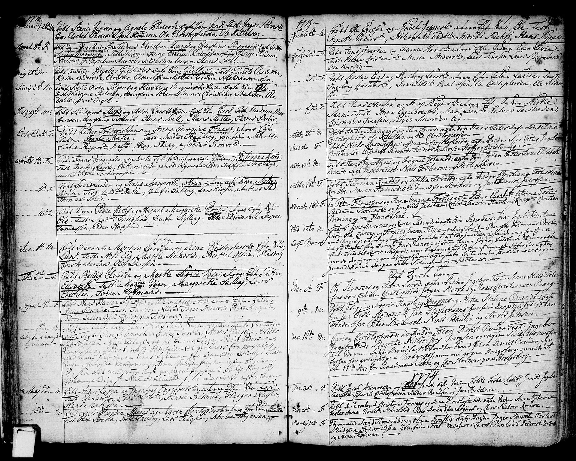 Strømsø kirkebøker, AV/SAKO-A-246/F/Fb/L0002: Parish register (official) no. II 2, 1739-1814, p. 56