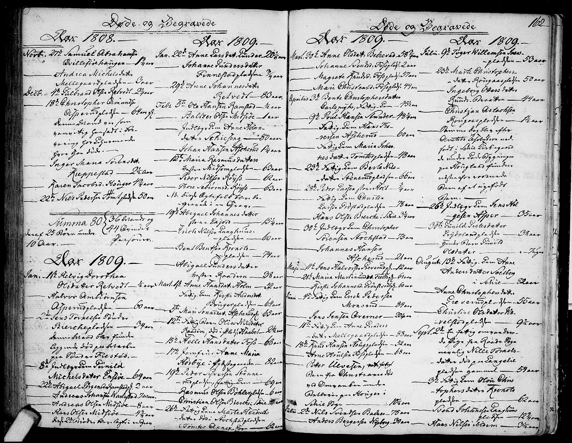 Kråkstad prestekontor Kirkebøker, SAO/A-10125a/F/Fa/L0002: Parish register (official) no. I 2, 1786-1814, p. 162