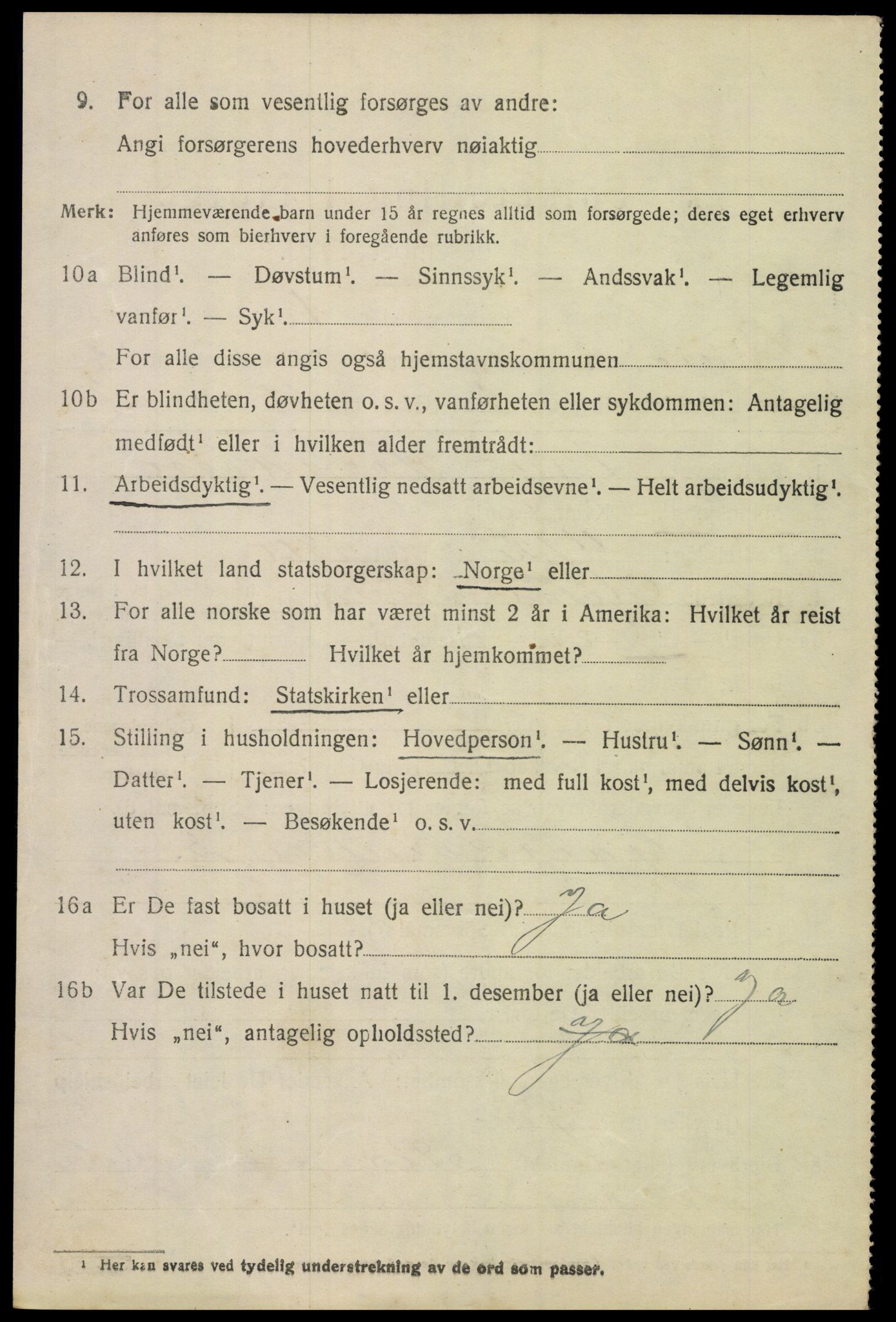 SAH, 1920 census for Søndre Land, 1920, p. 2194