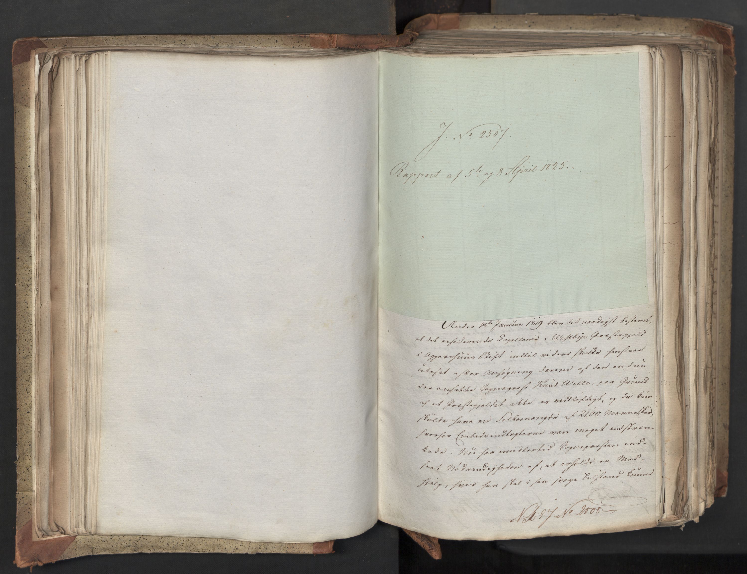 Statsrådsavdelingen i Stockholm, AV/RA-S-1003/D/Da/L0042: Regjeringsinnstillinger nr. 2467-2705, 1825, p. 126