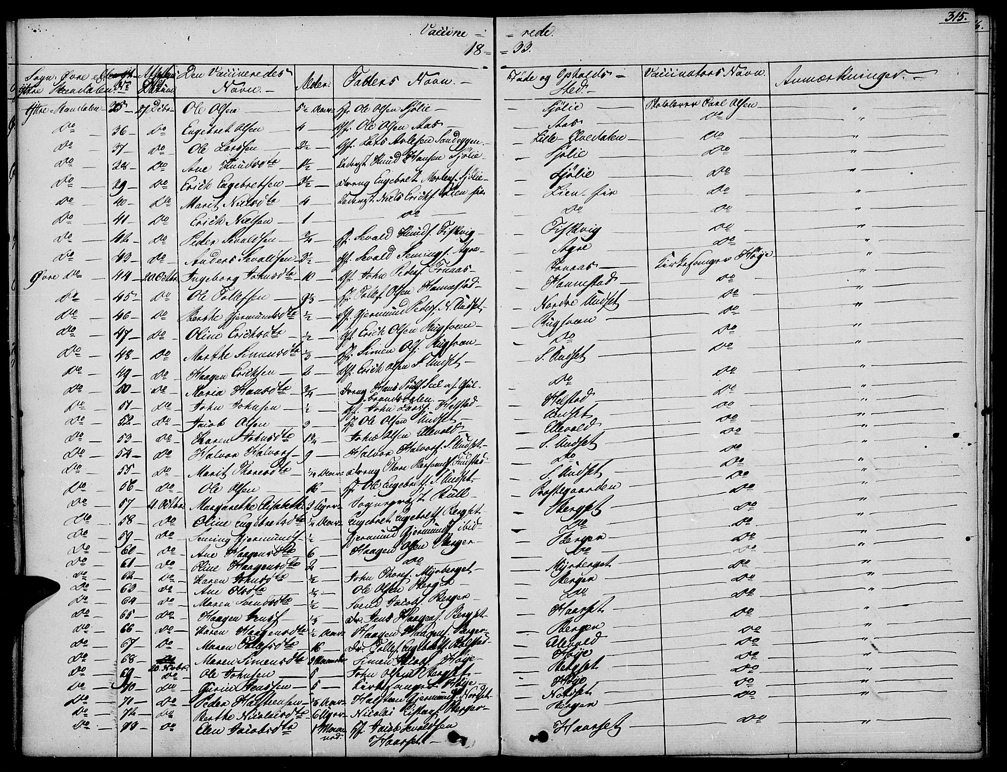 Rendalen prestekontor, AV/SAH-PREST-054/H/Ha/Haa/L0004: Parish register (official) no. 4, 1829-1852, p. 315