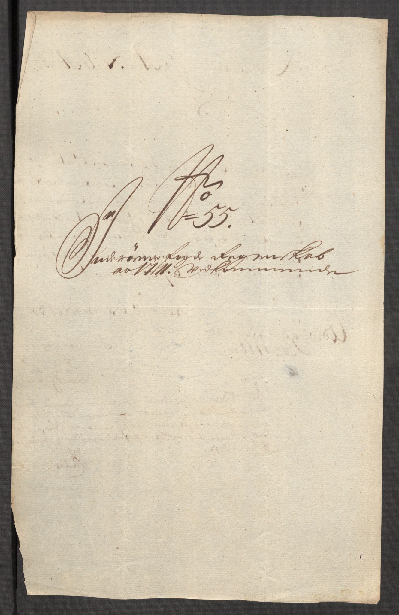 Rentekammeret inntil 1814, Reviderte regnskaper, Fogderegnskap, AV/RA-EA-4092/R63/L4319: Fogderegnskap Inderøy, 1711, p. 197