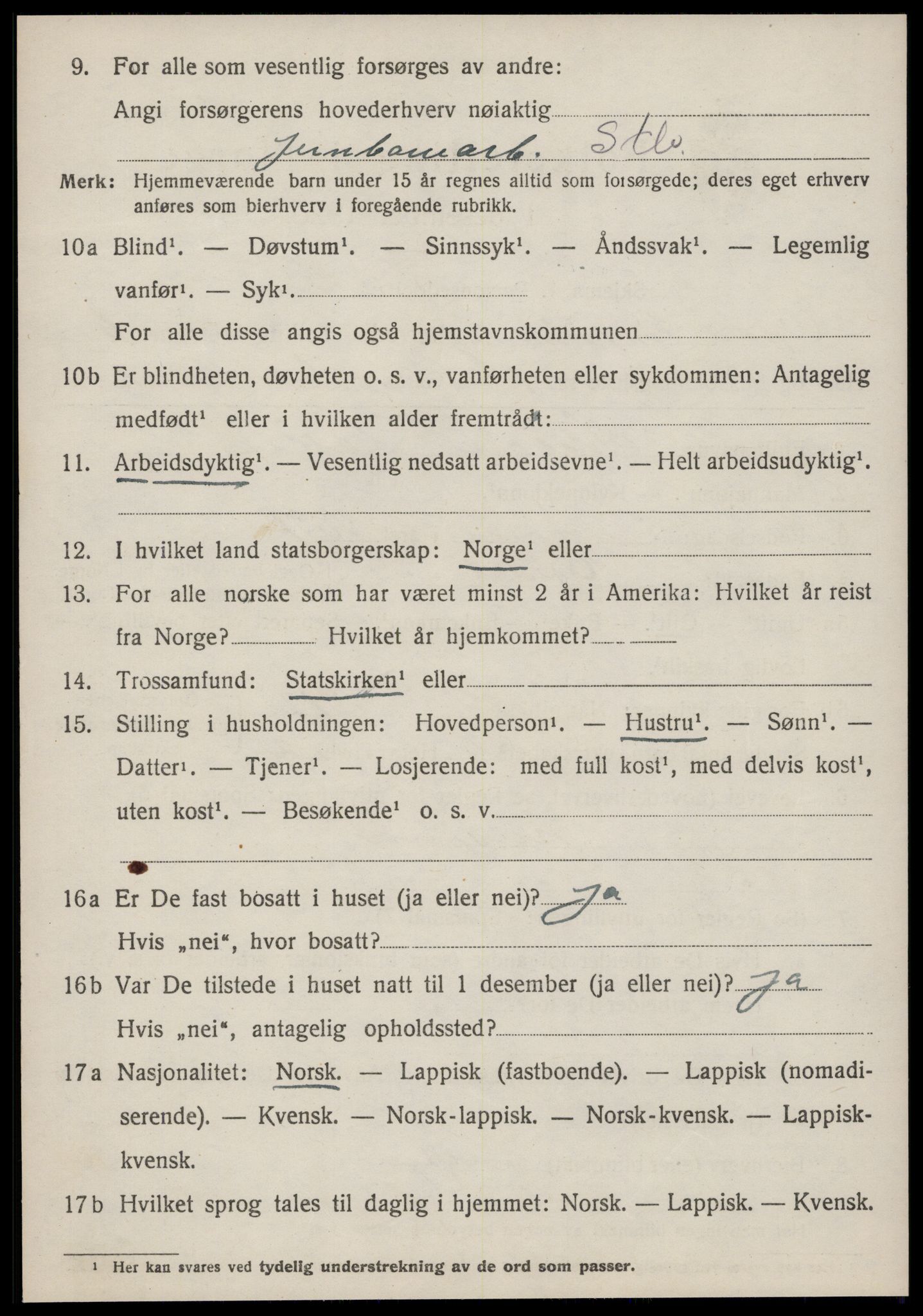 SAT, 1920 census for Oppdal, 1920, p. 5324