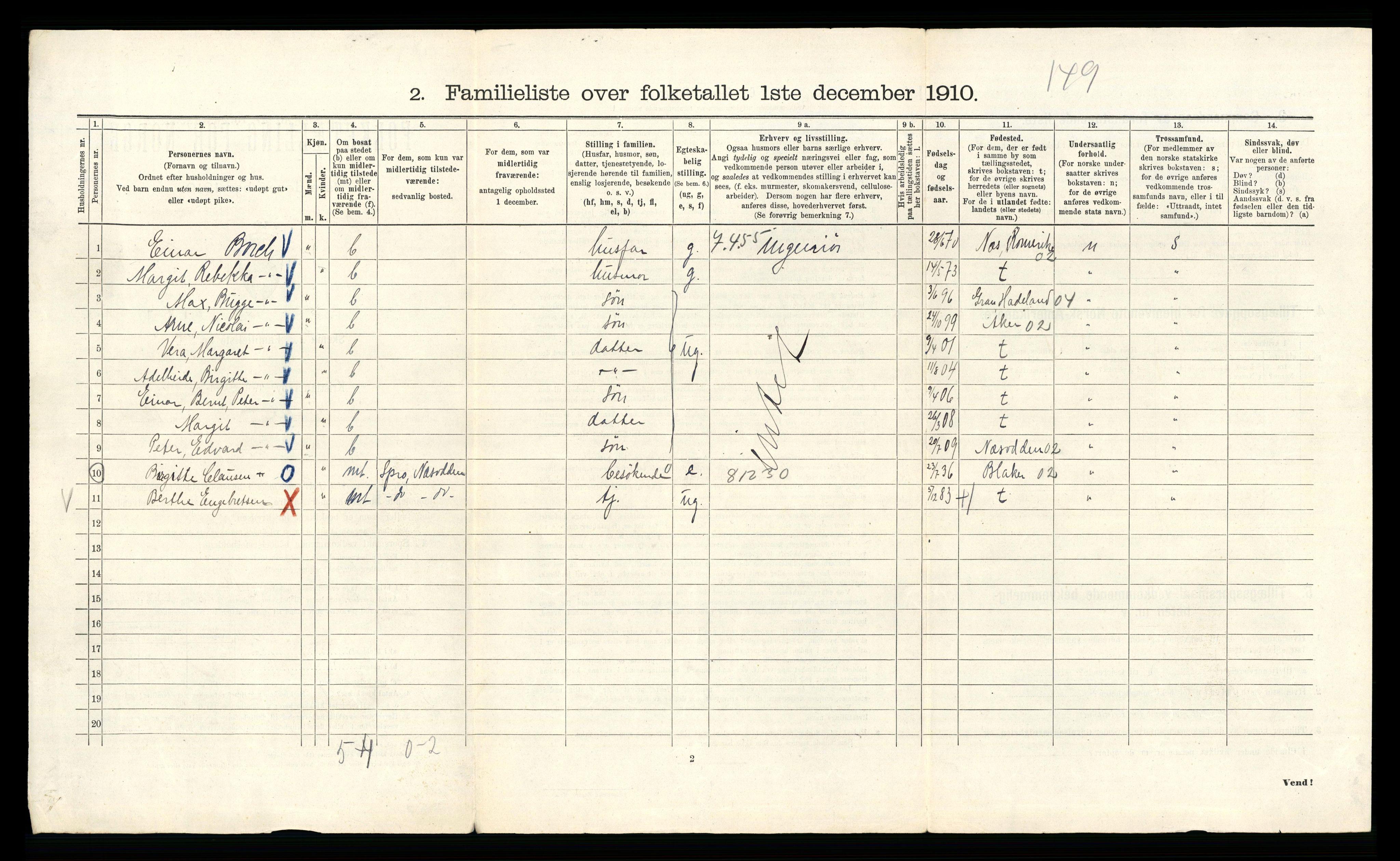 RA, 1910 census for Kristiania, 1910, p. 102310