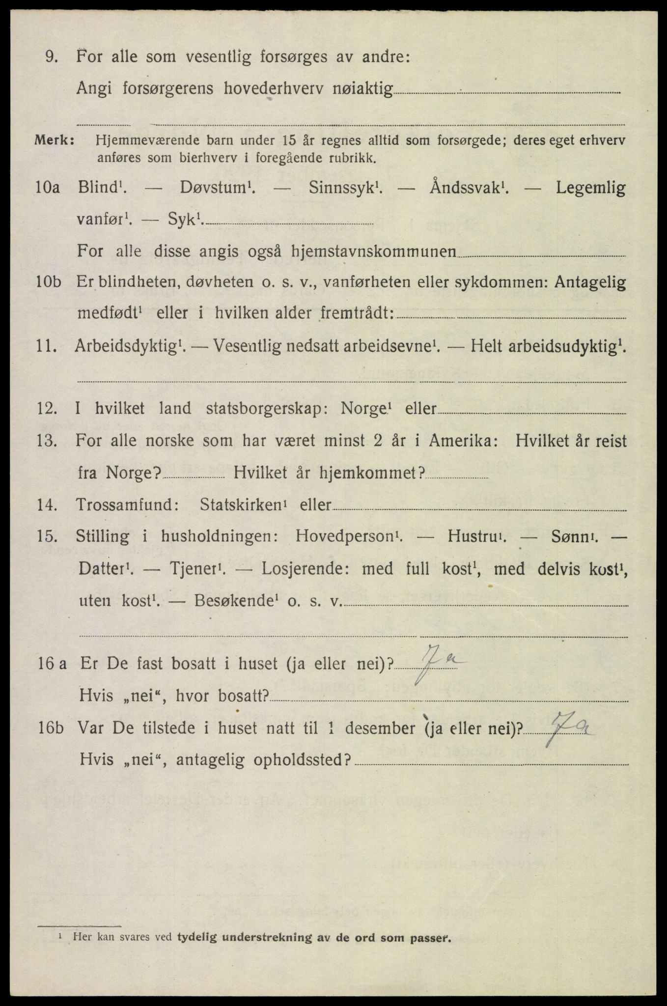 SAH, 1920 census for Hof, 1920, p. 4754