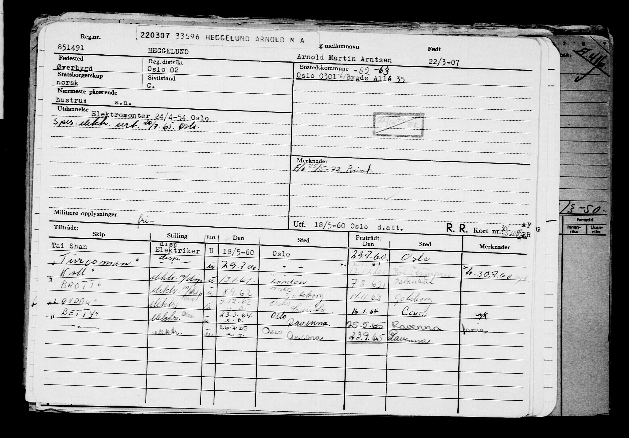 Direktoratet for sjømenn, AV/RA-S-3545/G/Gb/L0070: Hovedkort, 1907, p. 252