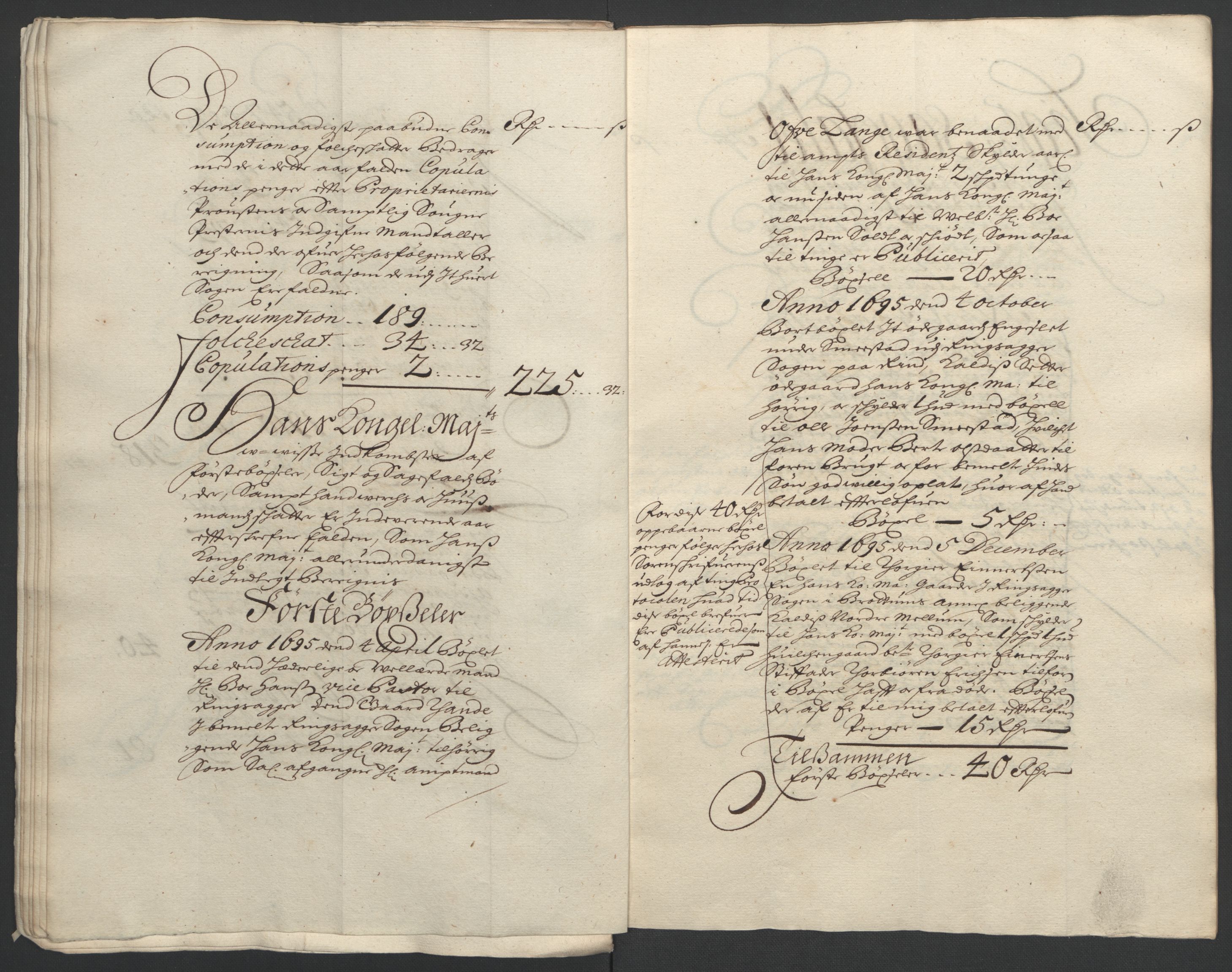 Rentekammeret inntil 1814, Reviderte regnskaper, Fogderegnskap, AV/RA-EA-4092/R16/L1036: Fogderegnskap Hedmark, 1695-1696, p. 16