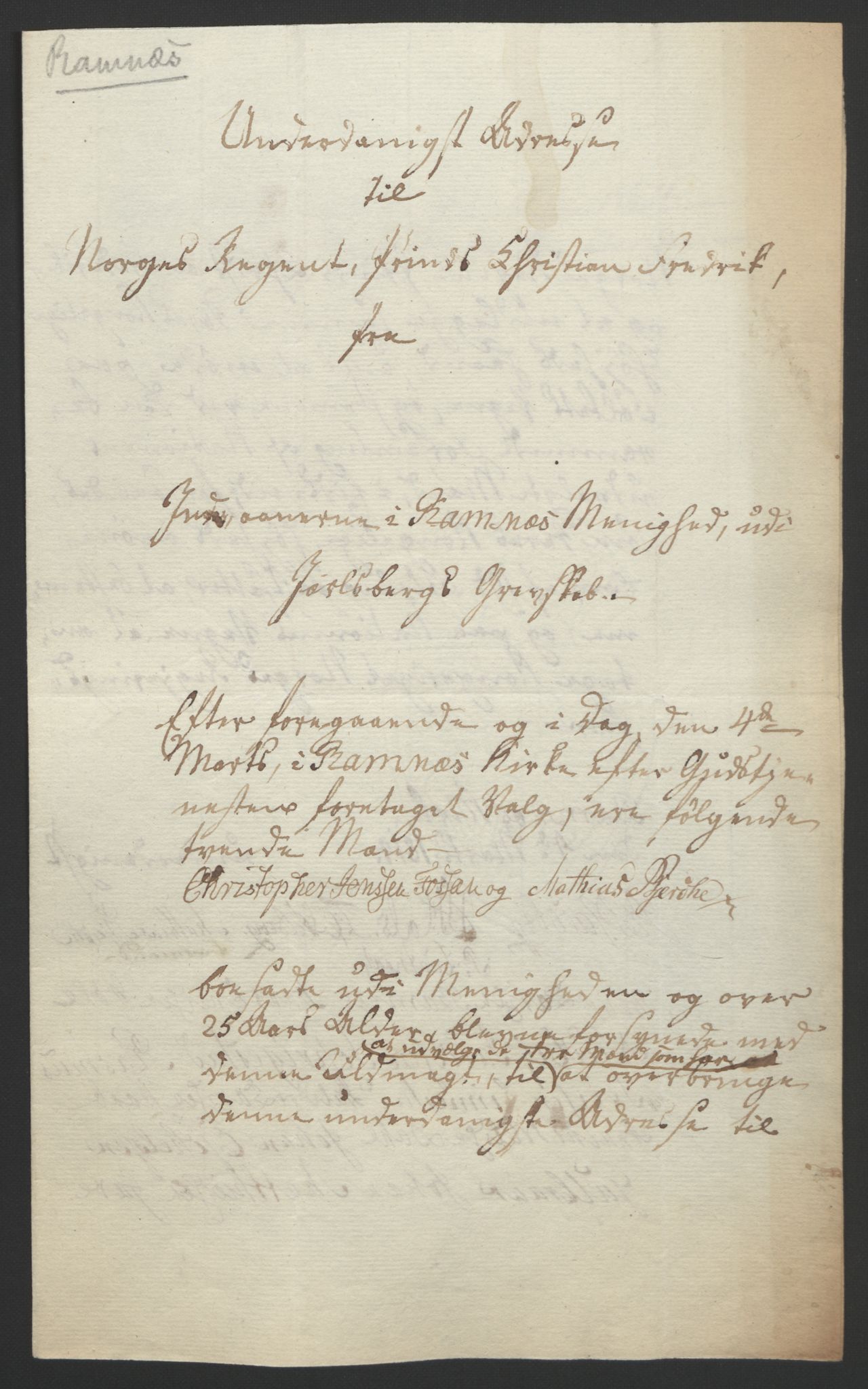 Statsrådssekretariatet, RA/S-1001/D/Db/L0008: Fullmakter for Eidsvollsrepresentantene i 1814. , 1814, p. 17