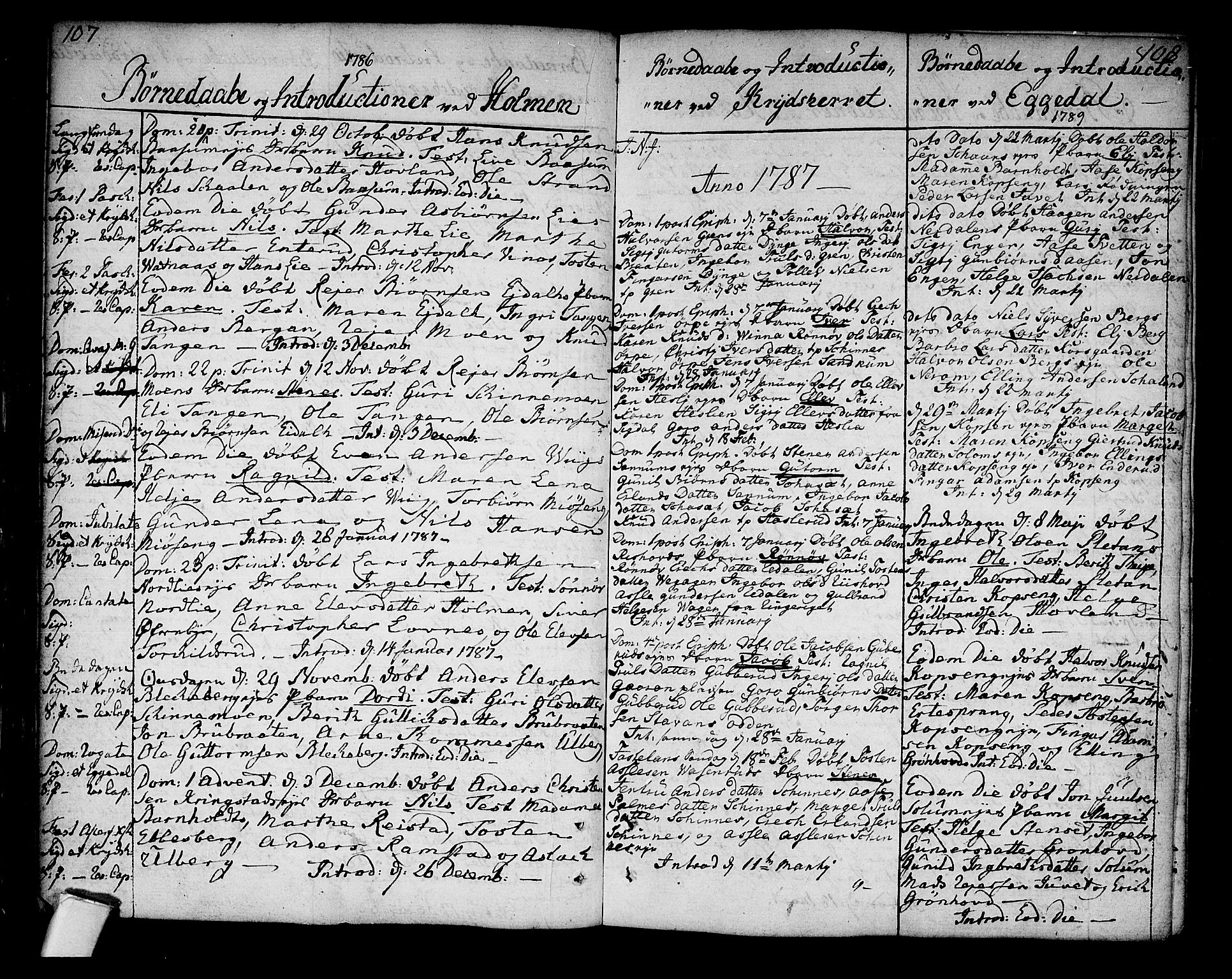 Sigdal kirkebøker, AV/SAKO-A-245/F/Fa/L0002: Parish register (official) no. I 2, 1778-1792, p. 107-108