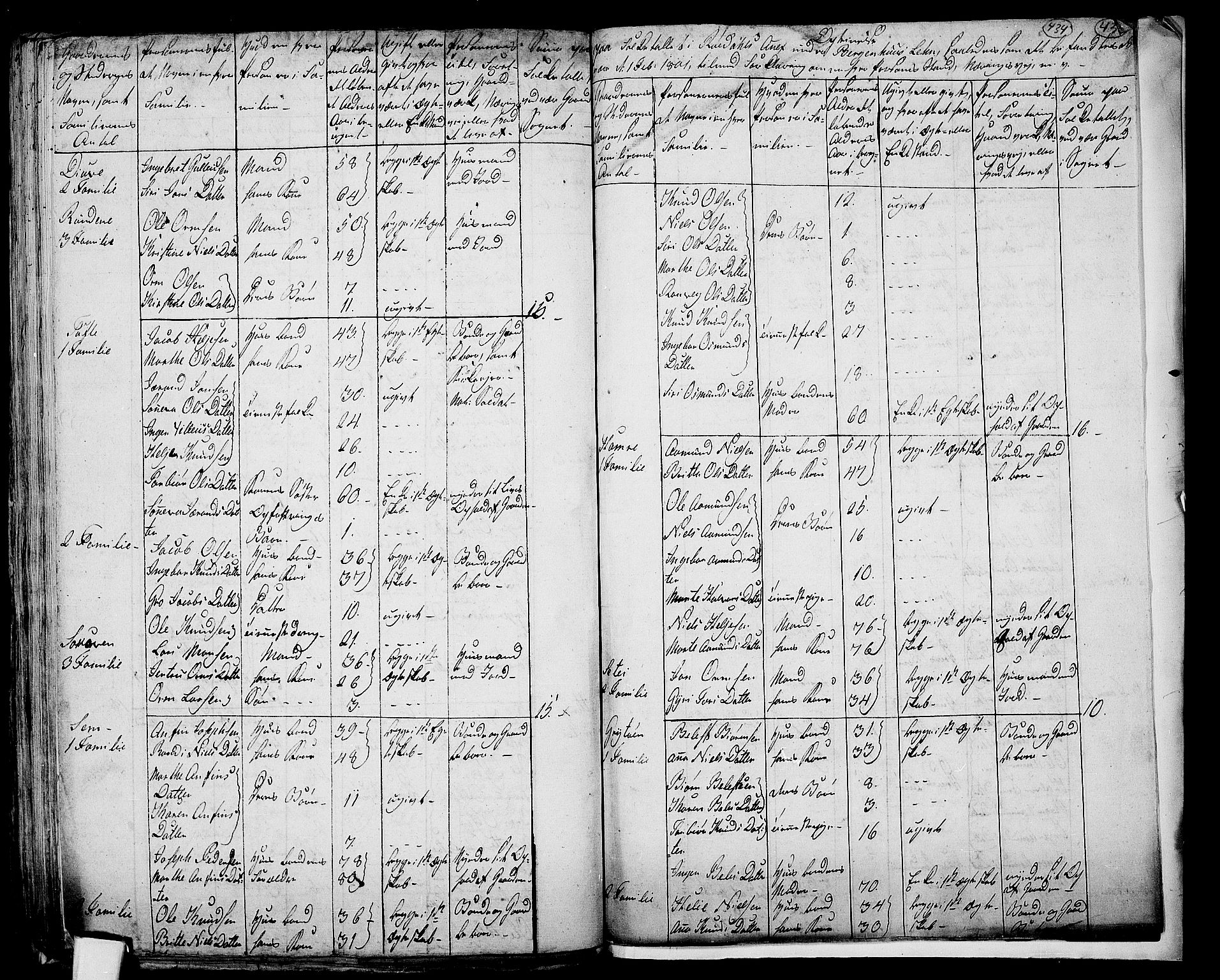 RA, 1801 census for 1134P Suldal, 1801, p. 433b-434a