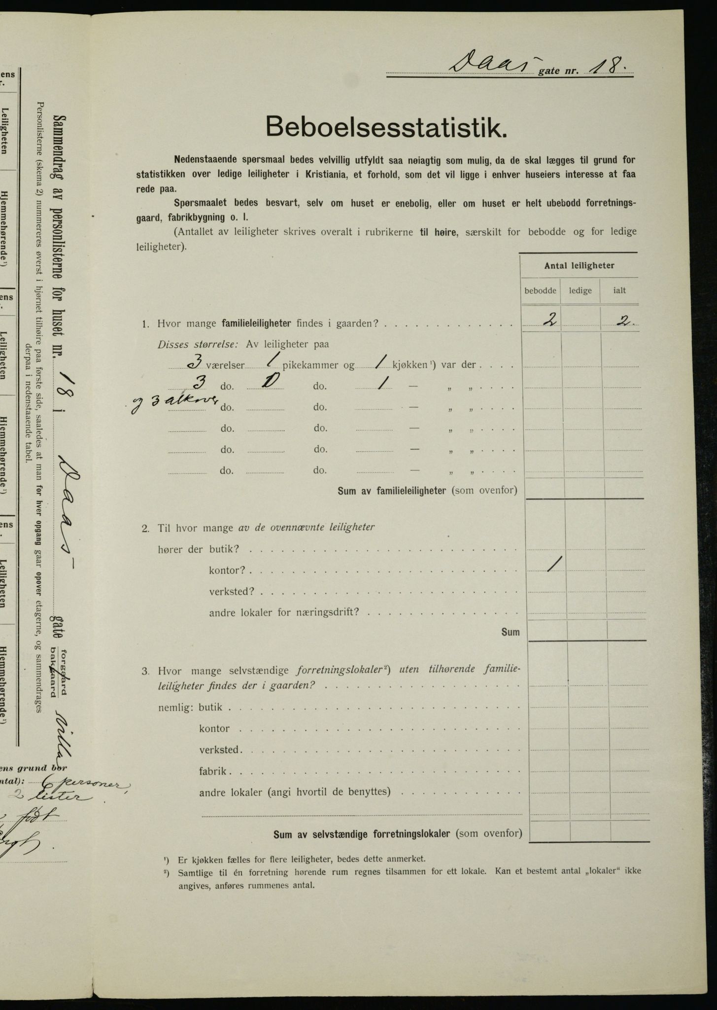 OBA, Municipal Census 1912 for Kristiania, 1912, p. 17957