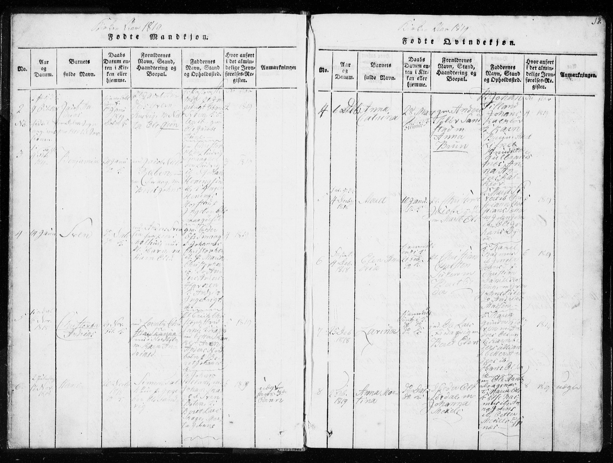 Ministerialprotokoller, klokkerbøker og fødselsregistre - Sør-Trøndelag, SAT/A-1456/634/L0527: Parish register (official) no. 634A03, 1818-1826, p. 12