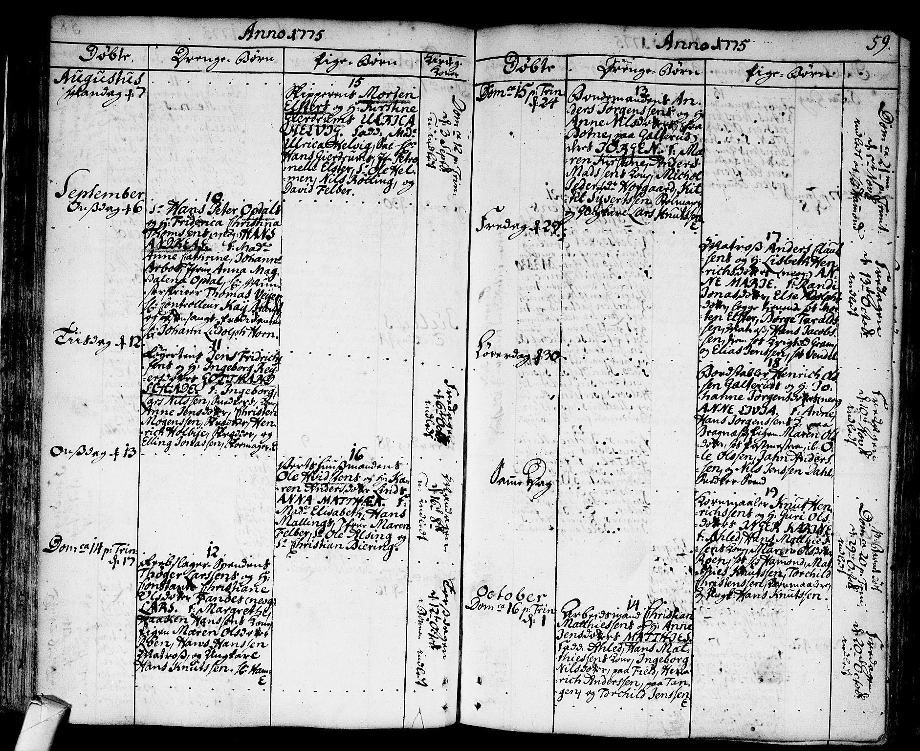 Strømsø kirkebøker, AV/SAKO-A-246/F/Fa/L0009: Parish register (official) no. I 9, 1752-1791, p. 59