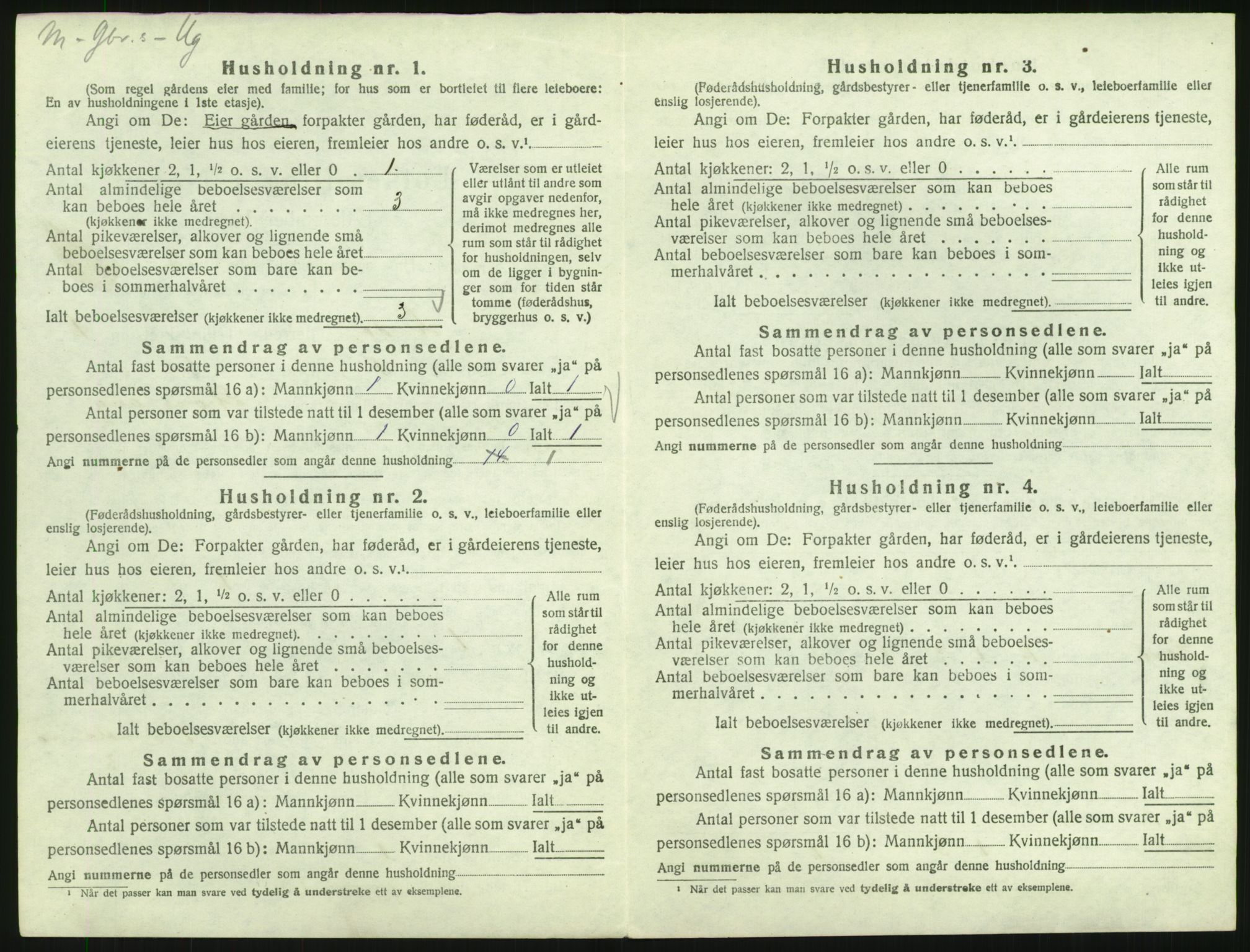 SAH, 1920 census for Alvdal, 1920, p. 53