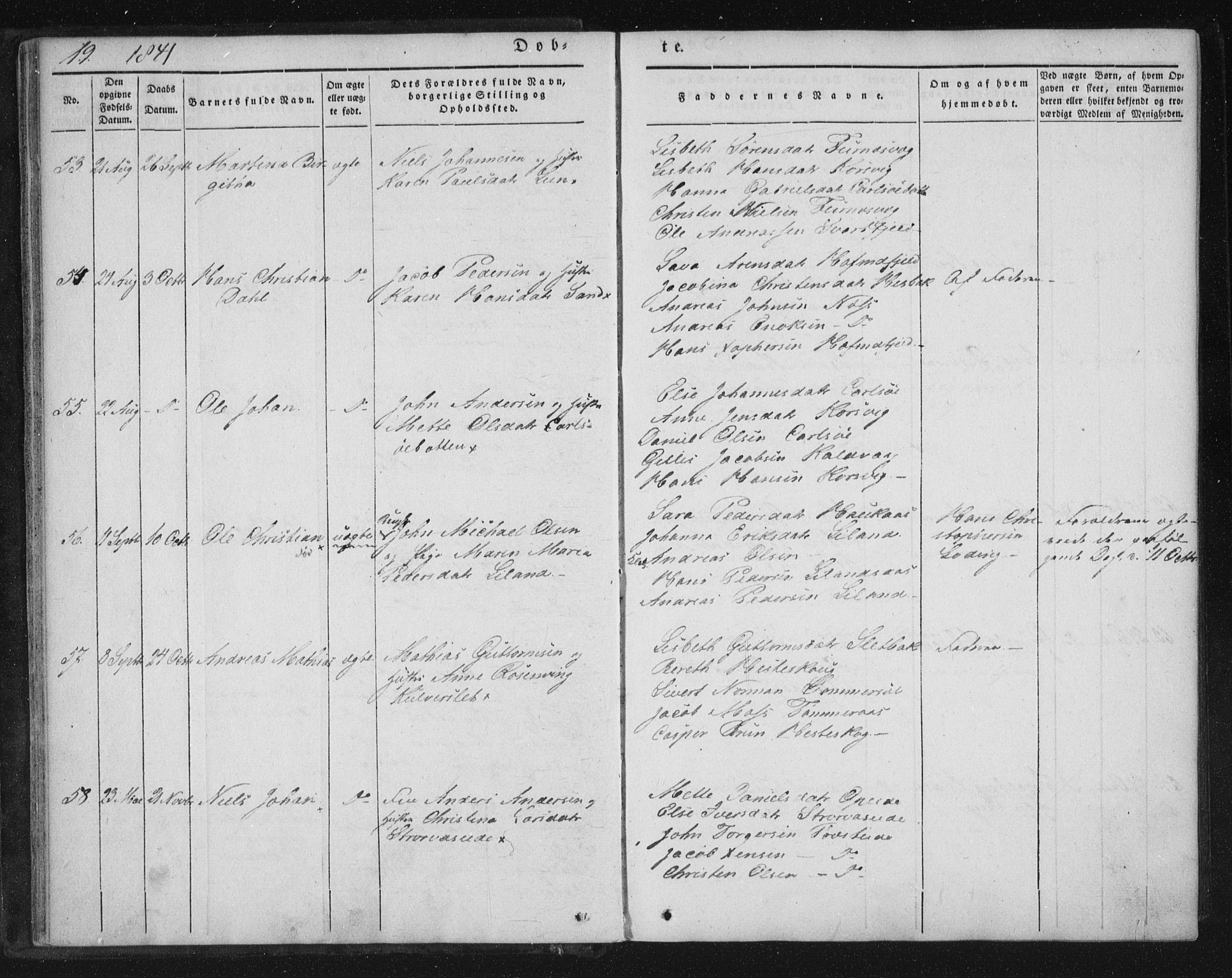 Ministerialprotokoller, klokkerbøker og fødselsregistre - Nordland, AV/SAT-A-1459/859/L0843: Parish register (official) no. 859A03, 1840-1848, p. 19