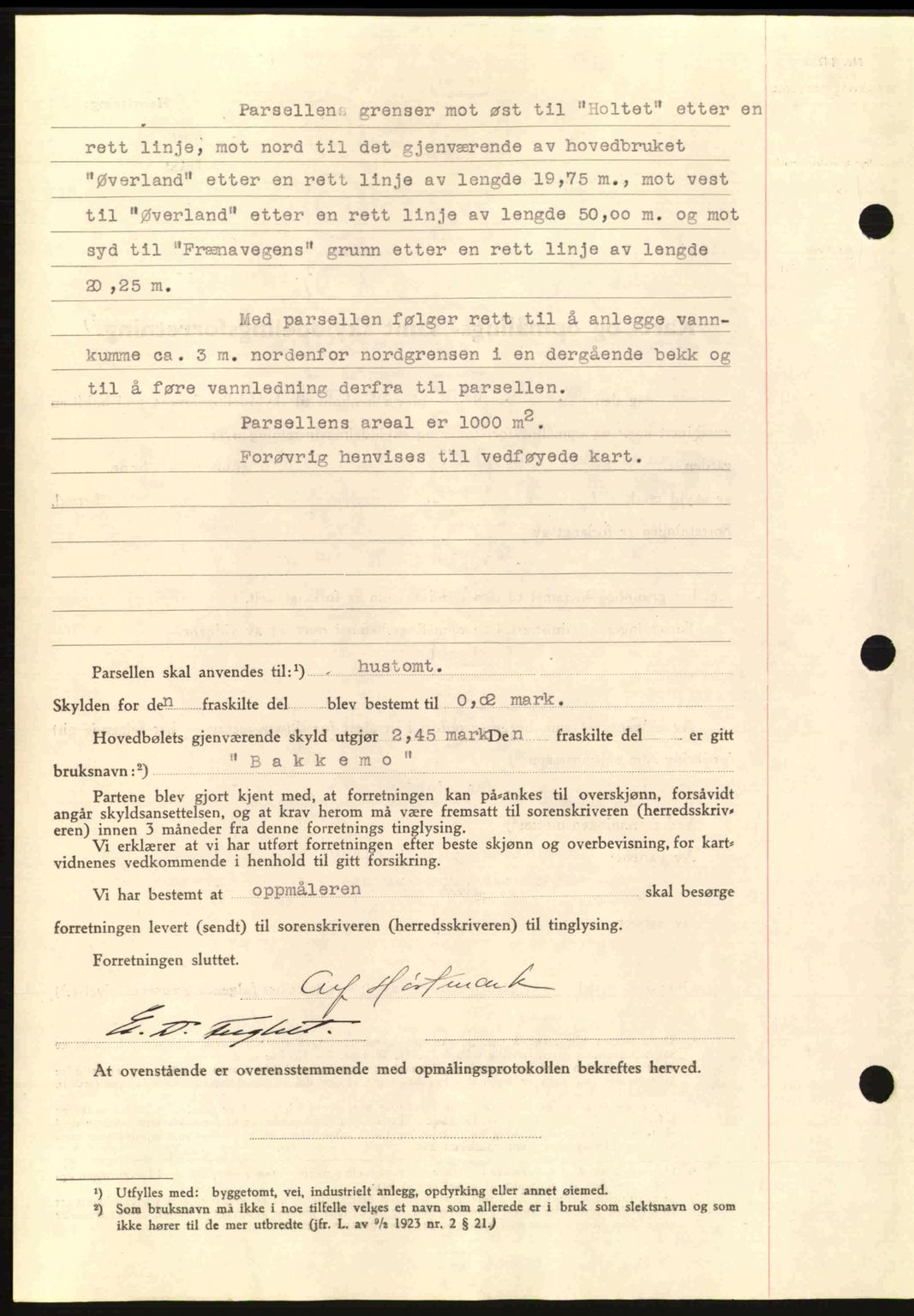 Romsdal sorenskriveri, AV/SAT-A-4149/1/2/2C: Mortgage book no. A7, 1939-1939, Diary no: : 2044/1939