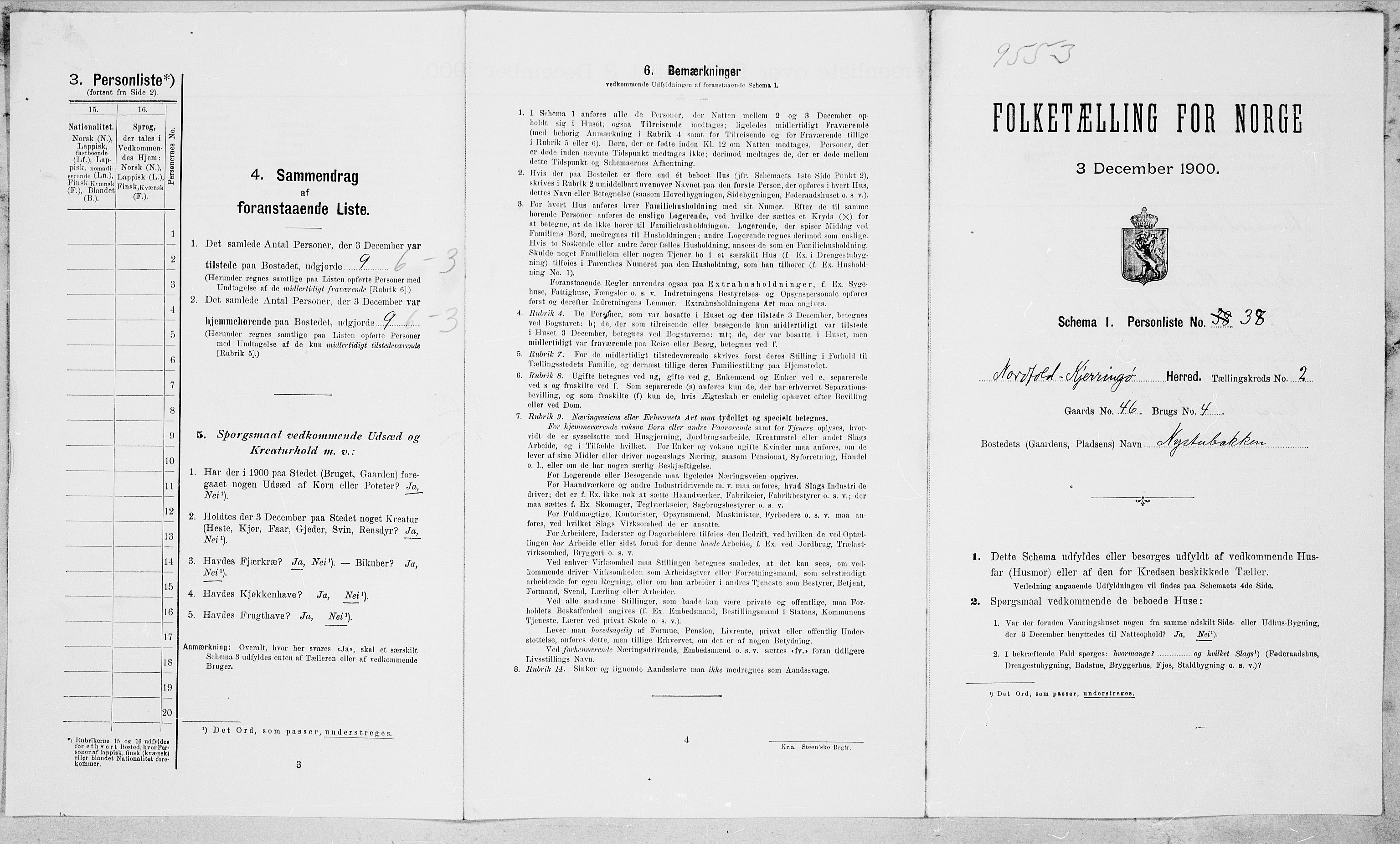 SAT, 1900 census for Nordfold-Kjerringøy, 1900, p. 212