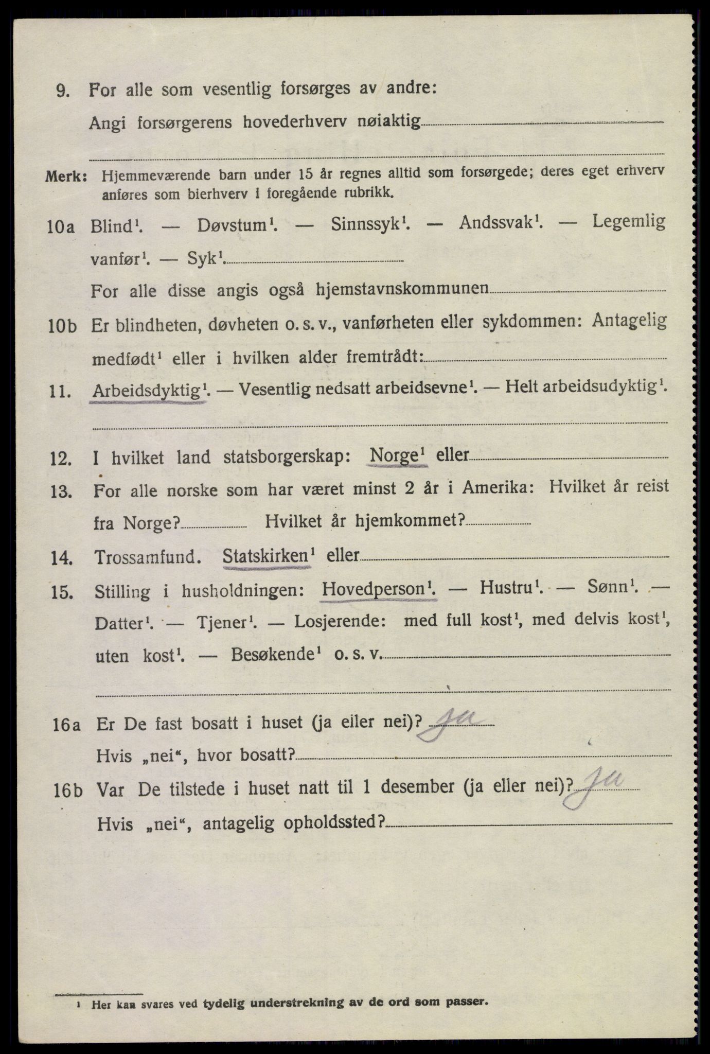 SAKO, 1920 census for Sem, 1920, p. 7850