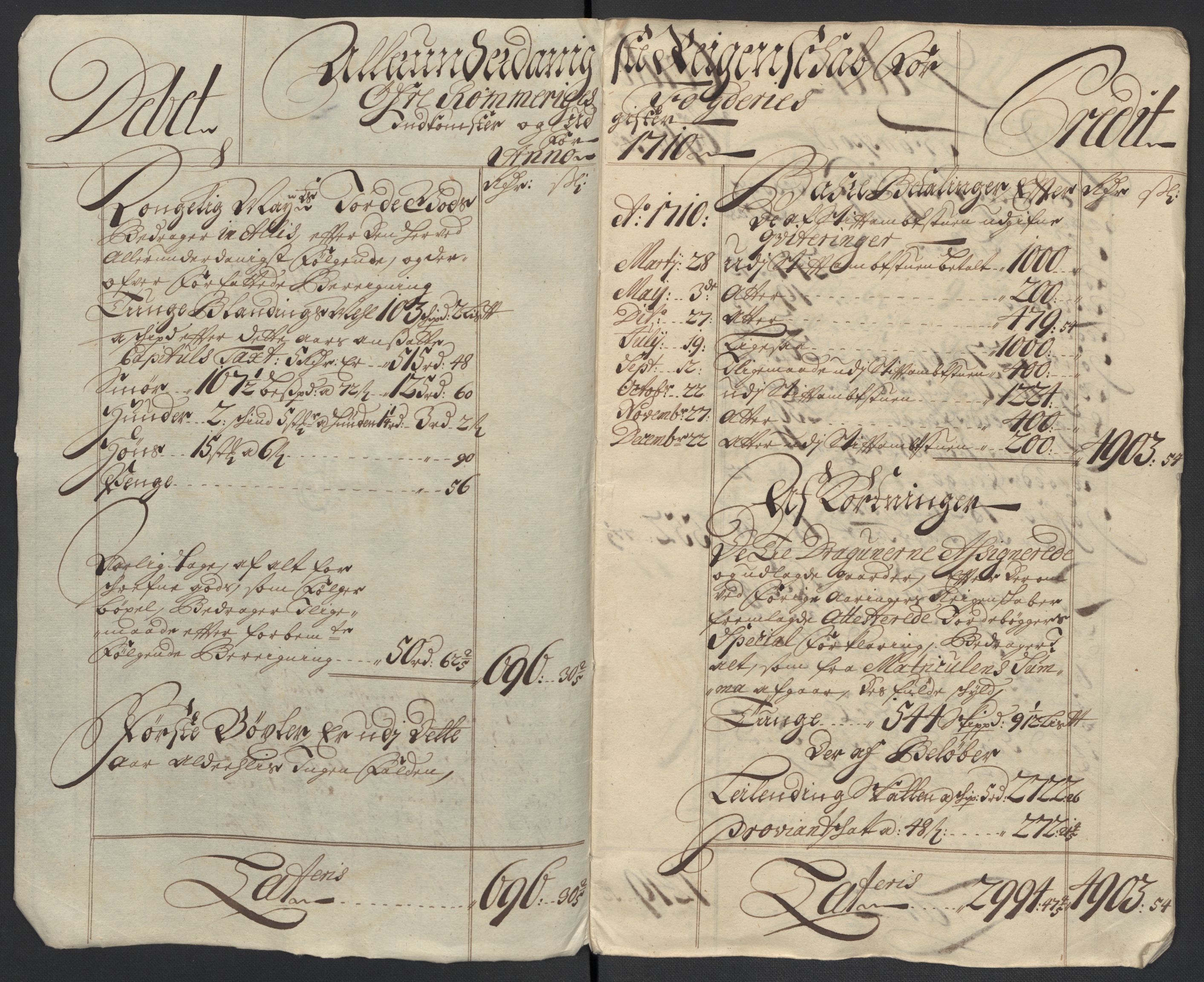 Rentekammeret inntil 1814, Reviderte regnskaper, Fogderegnskap, AV/RA-EA-4092/R12/L0720: Fogderegnskap Øvre Romerike, 1710-1711, p. 4