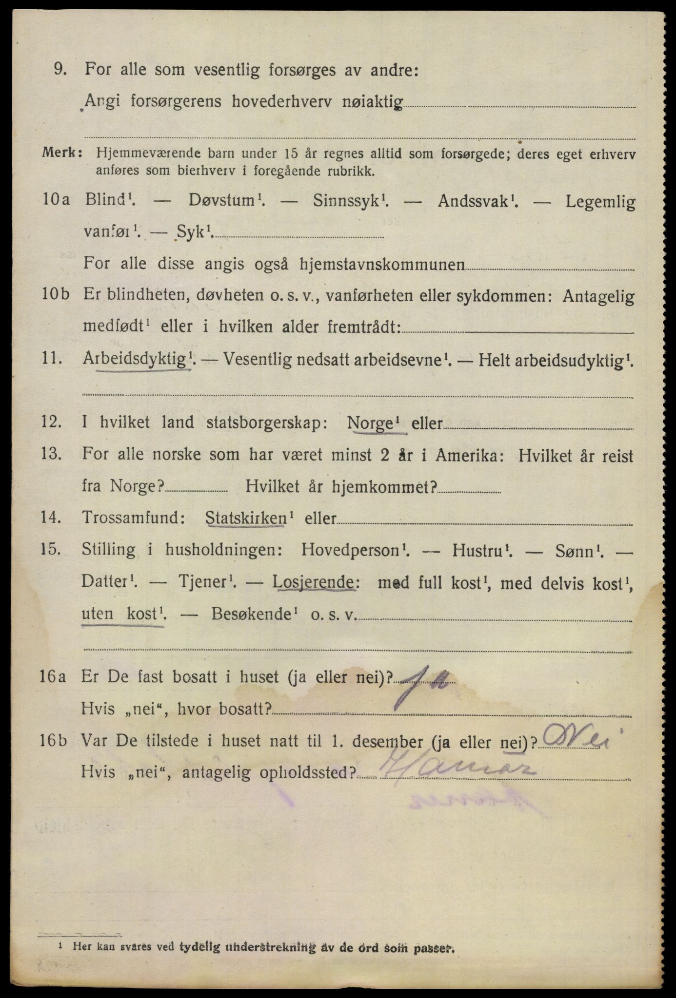 SAO, 1920 census for Lillestrøm, 1920, p. 11135