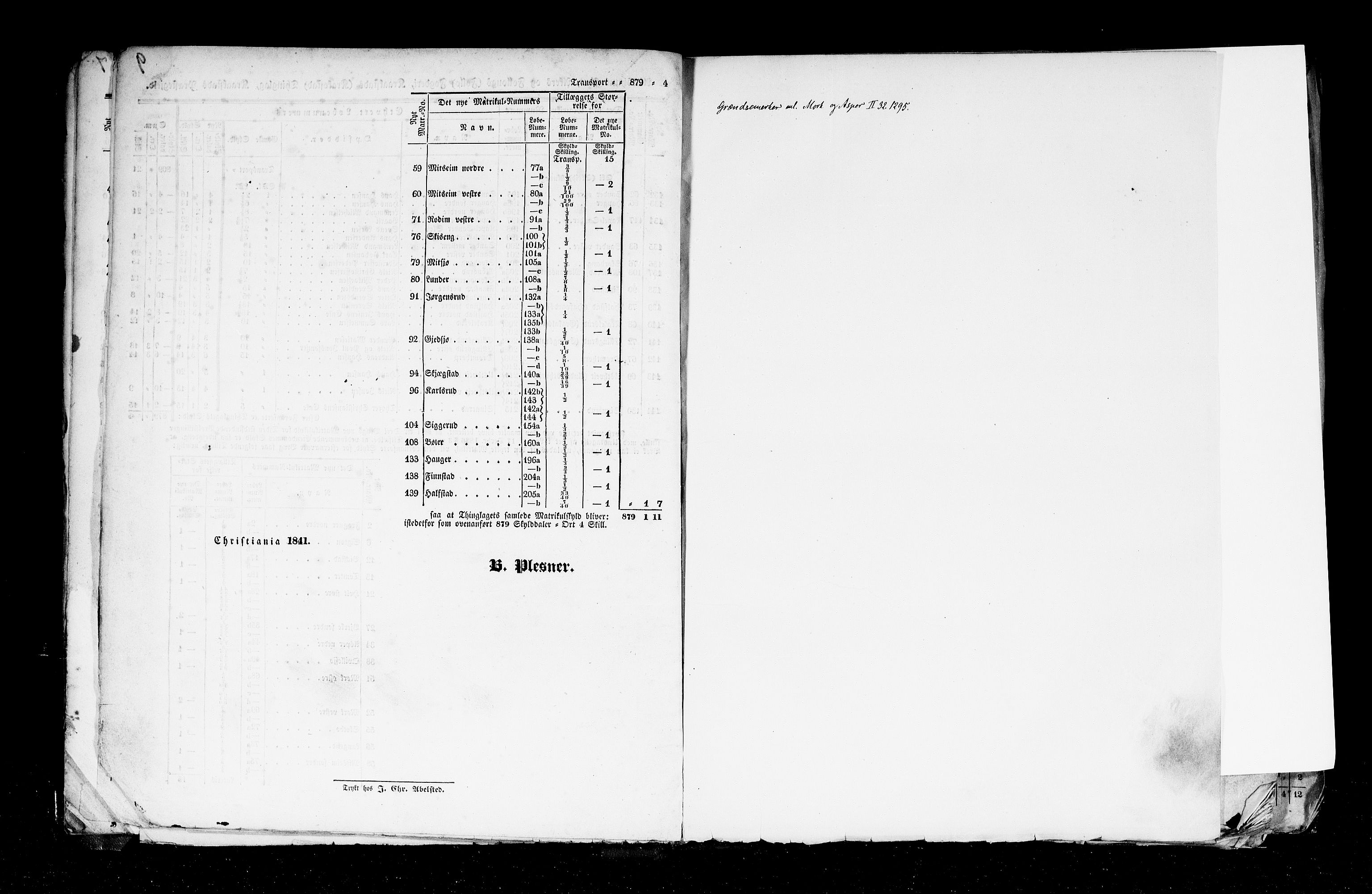 Rygh, RA/PA-0034/F/Fb/L0002: Matrikkelen for 1838 - Akershus amt (Akershus fylke), 1838, p. 9b